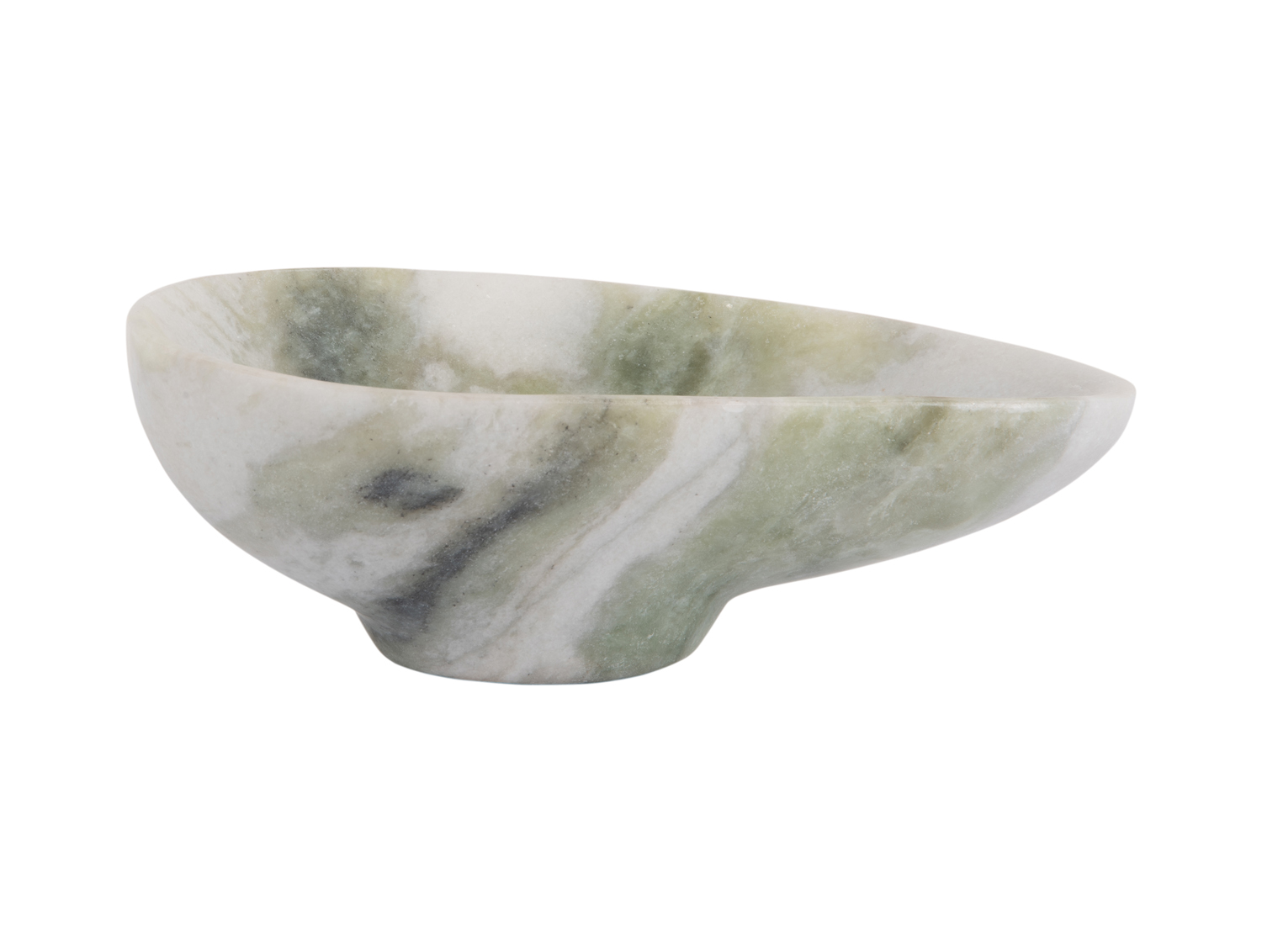 Bowl Organic marble himalayan green