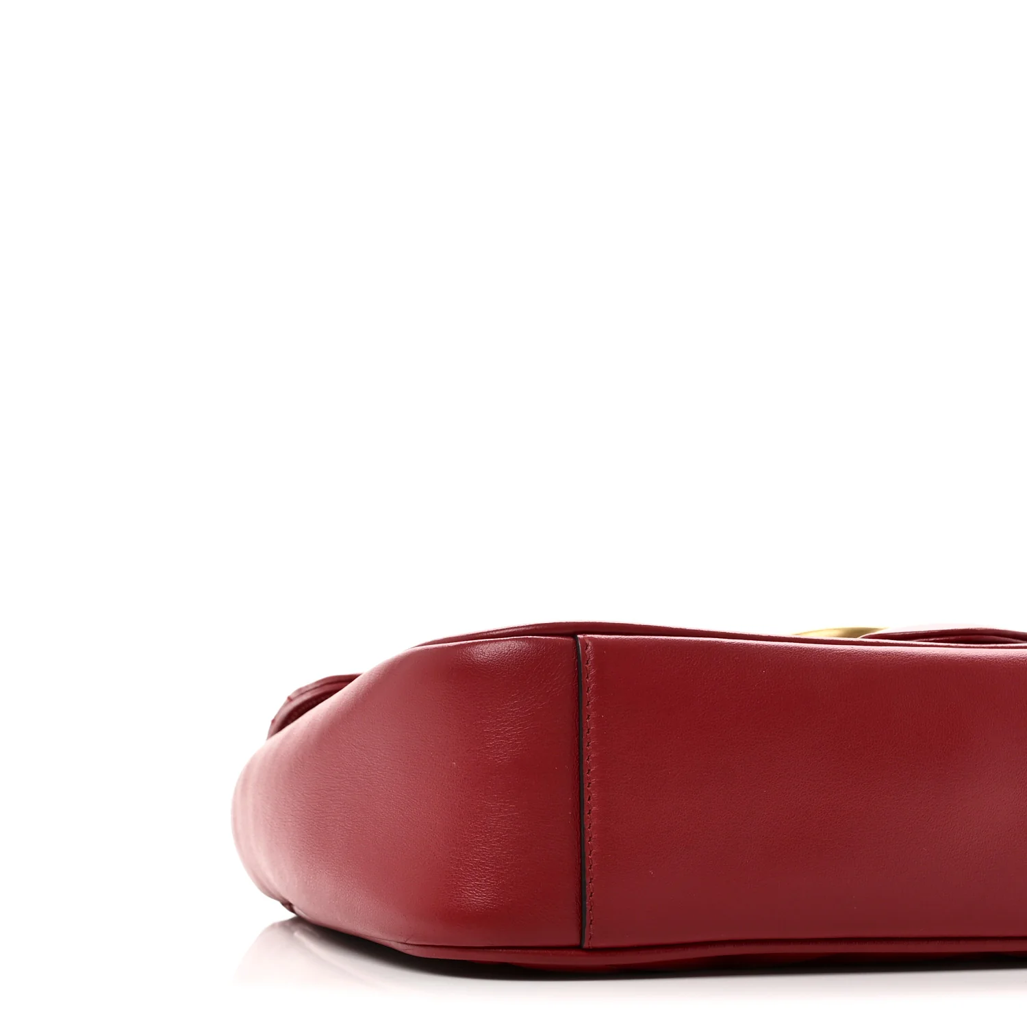 Calfskin Matelasse Small GG Marmont Shoulder Bag Hibiscus Red - Top Club