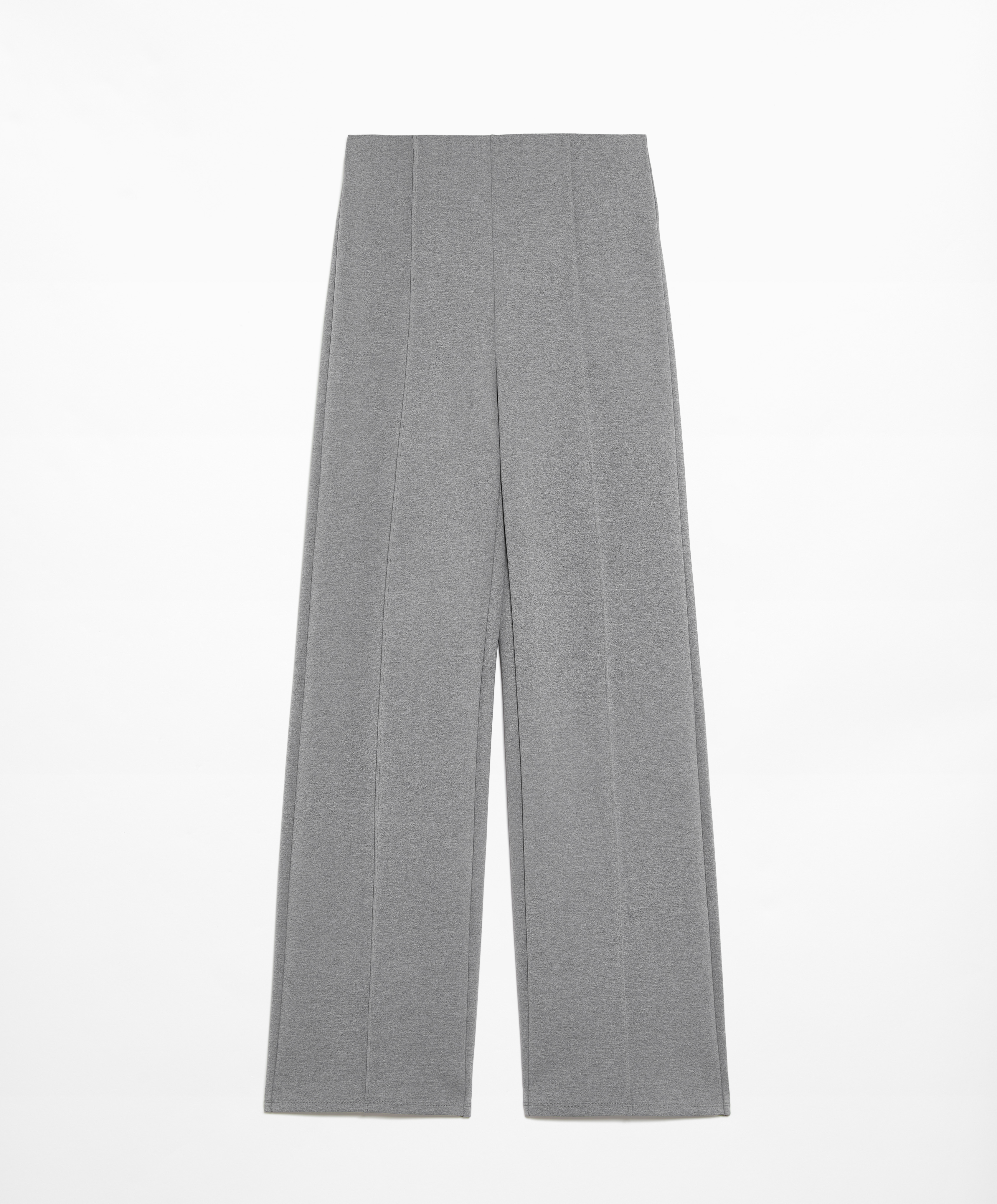 OYSHO Neoprene-effect straight-leg trousers with crease