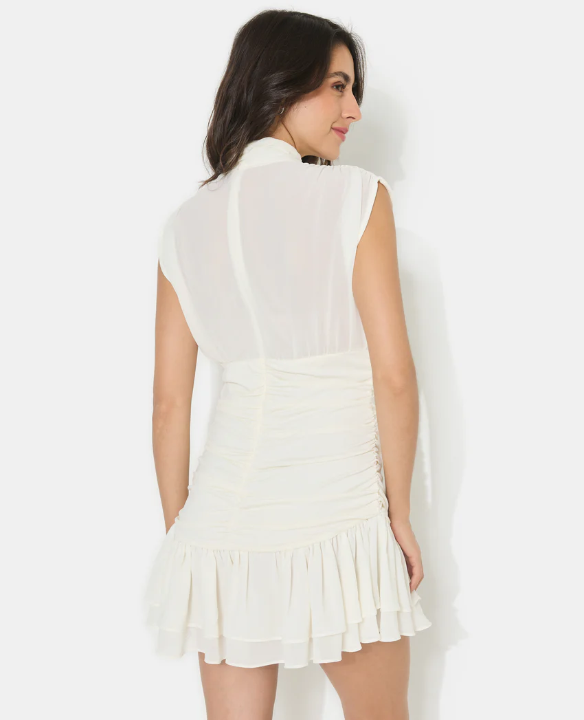 Pimkie Robe courte avec fronces et volants