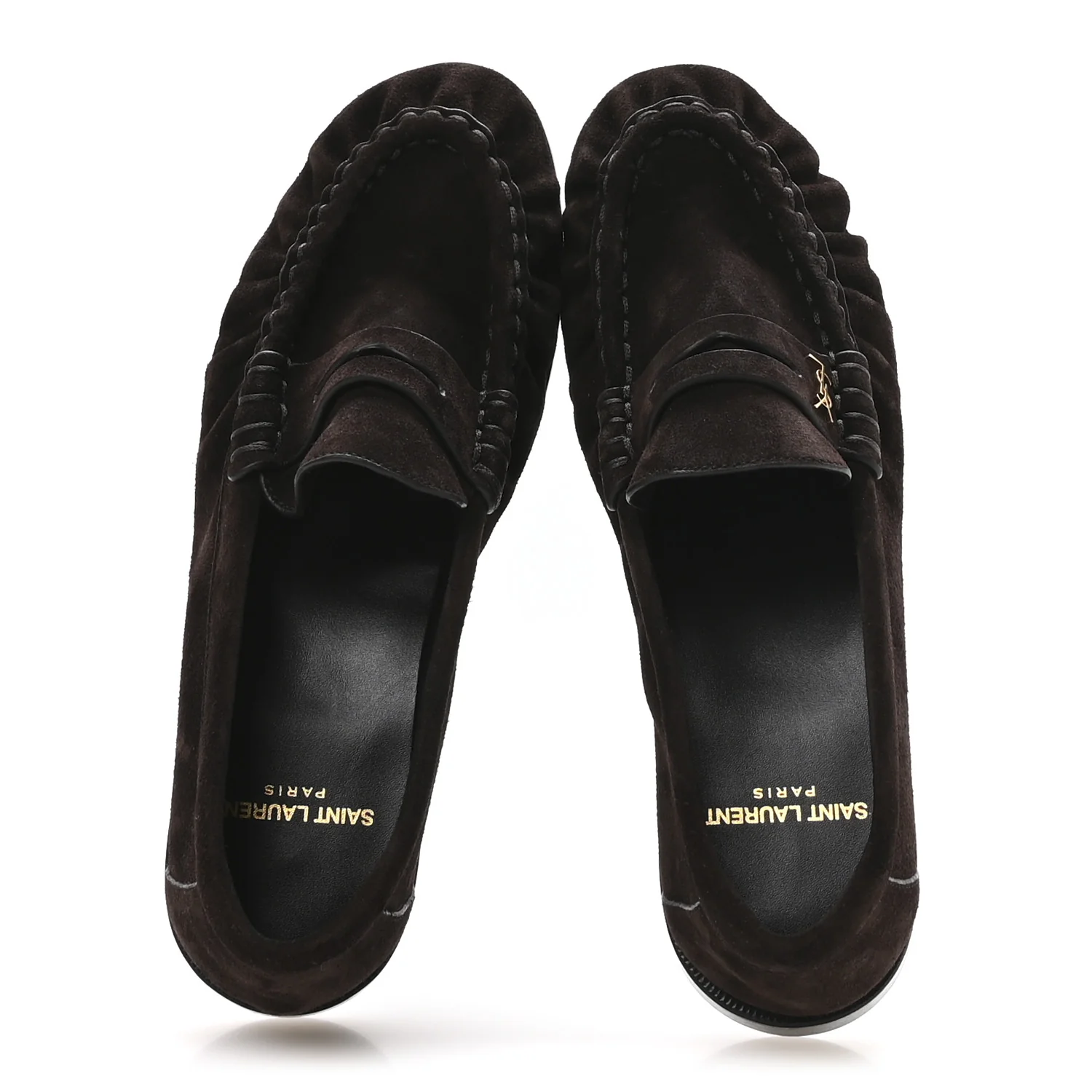 Suede Le Loafer 15 Penny Slippers 37 Dark Chocolate