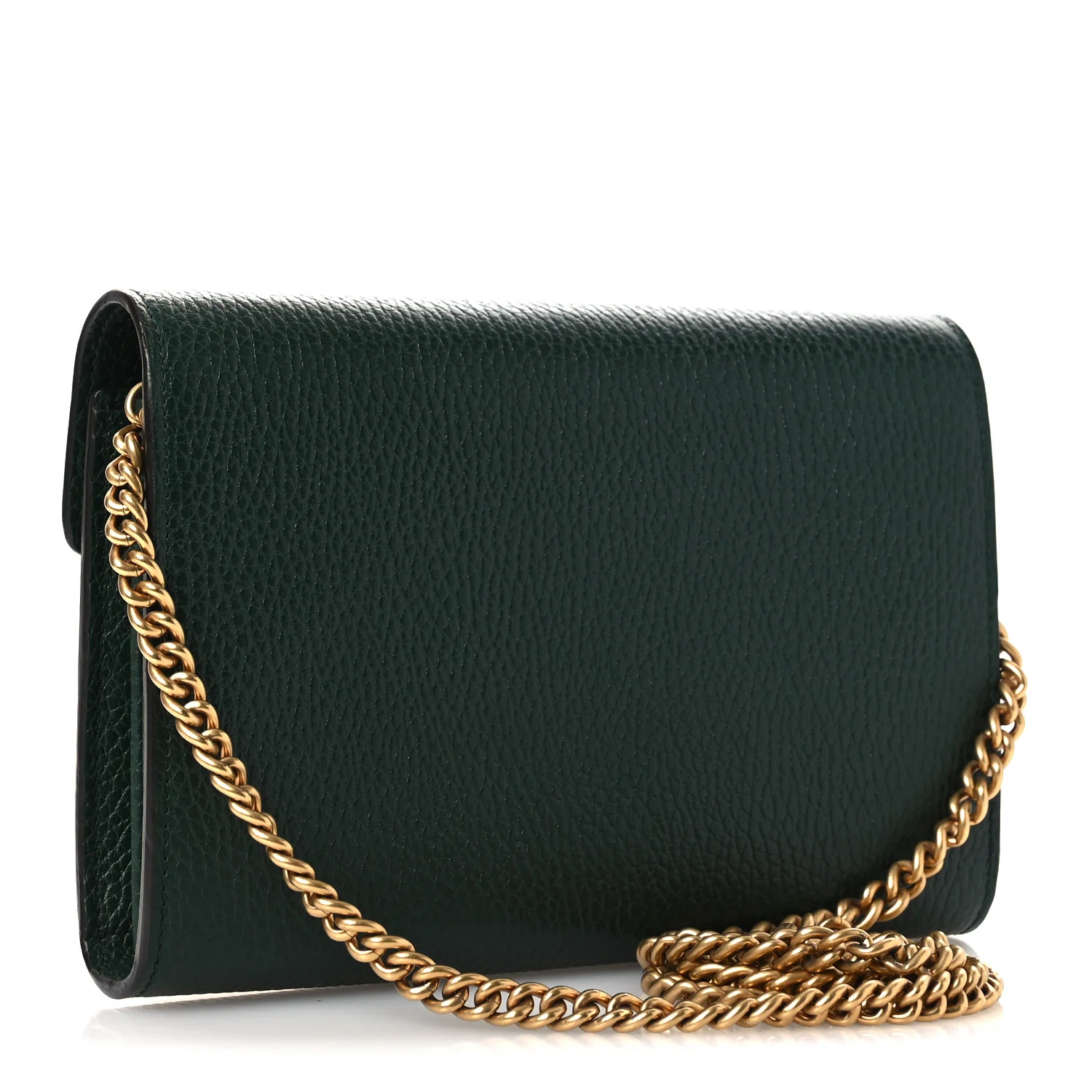 Calfskin Garden Dionysus Chain Wallet Emerald - Top Club