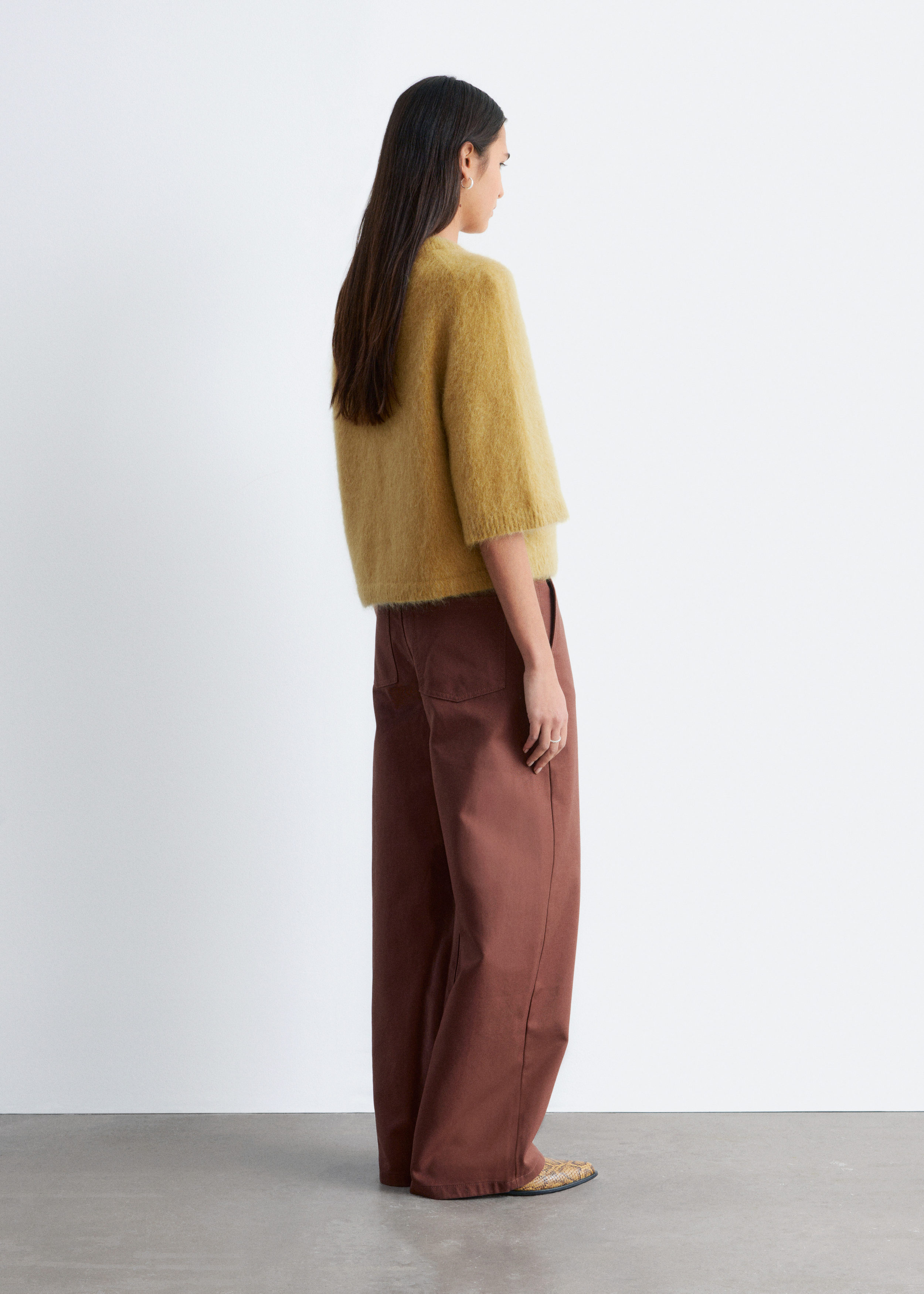 & Other Stories MOHAIR-BLEND KNITTED T-SHIRT