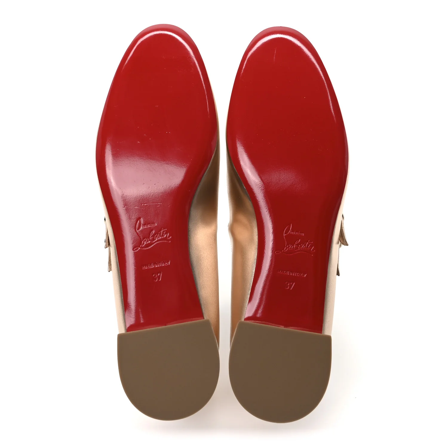 Calf Laminato Satin Sweet Jane Flats 37 Leche - Top Club