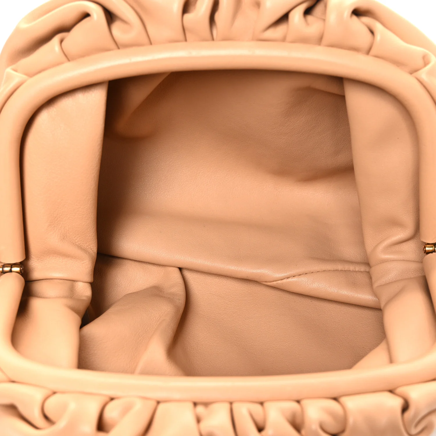 Calfskin Teen Pouch Almond - Top Club