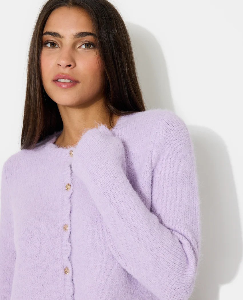 Pimkie Gilet col rond avec boutons bijoux