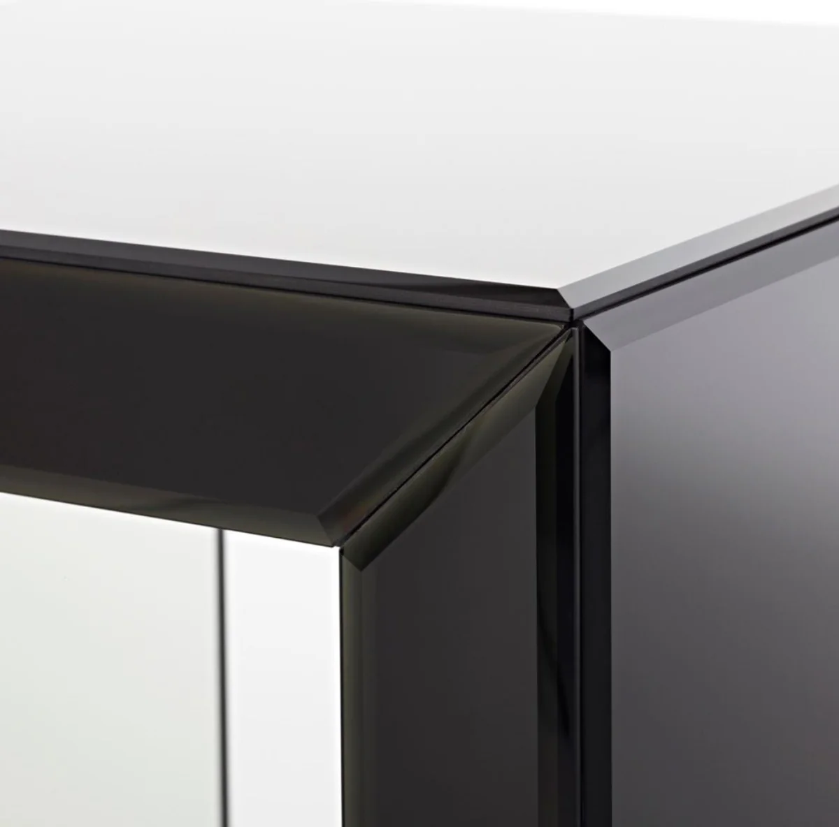 Luxury side table in column design black 46 x 46 x H. 112 cm - luxury quality