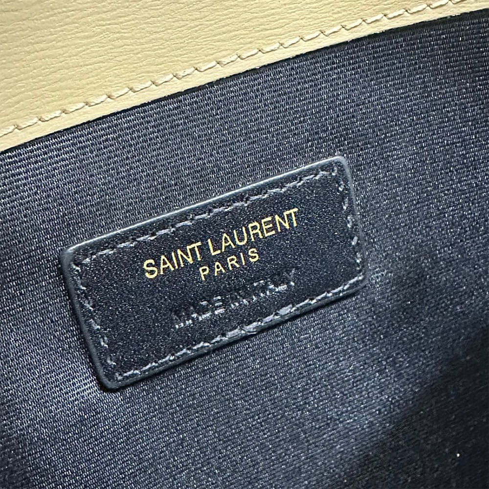 YSL uptown pouch in canvas and leather - Top Club