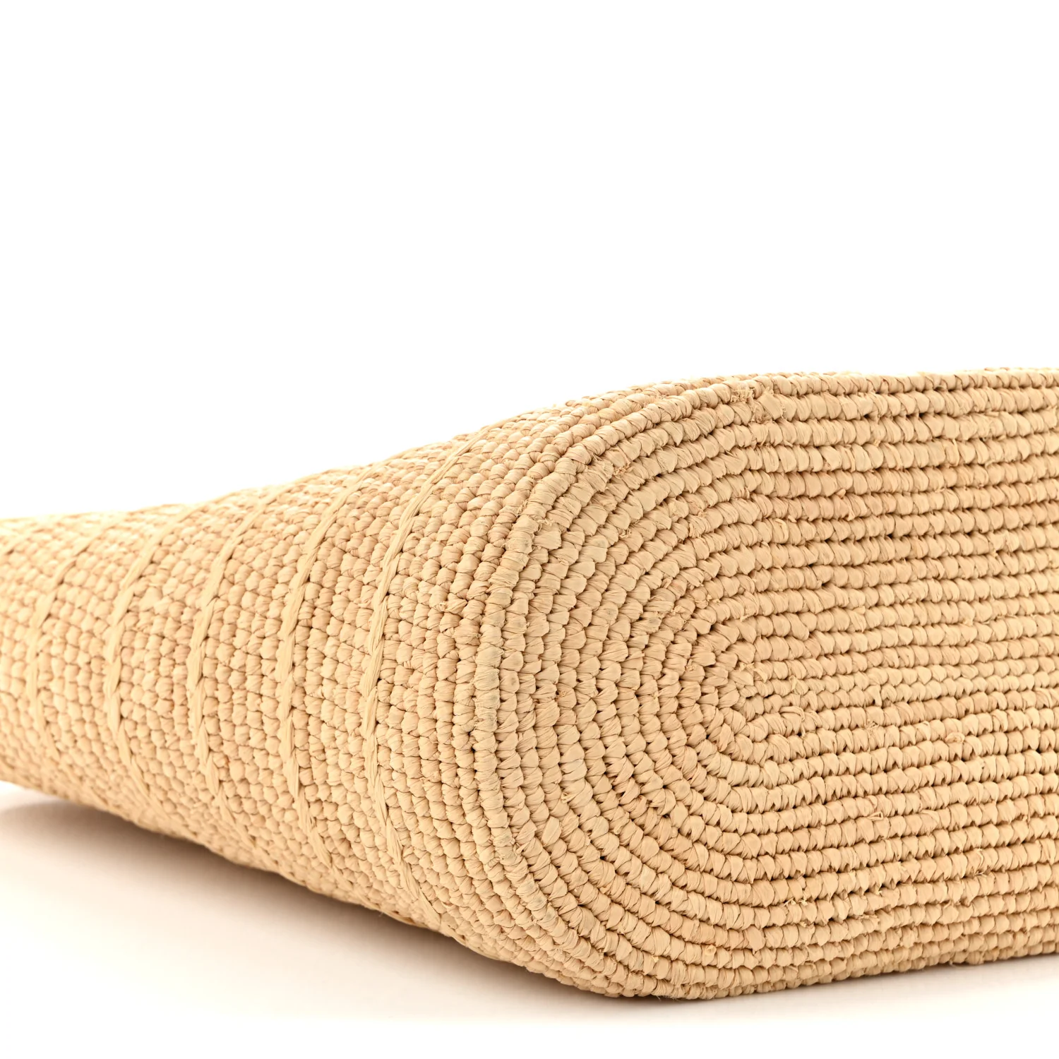 Raffia Calfskin Triomphe Teen Panier Bleached Pink - Top Club