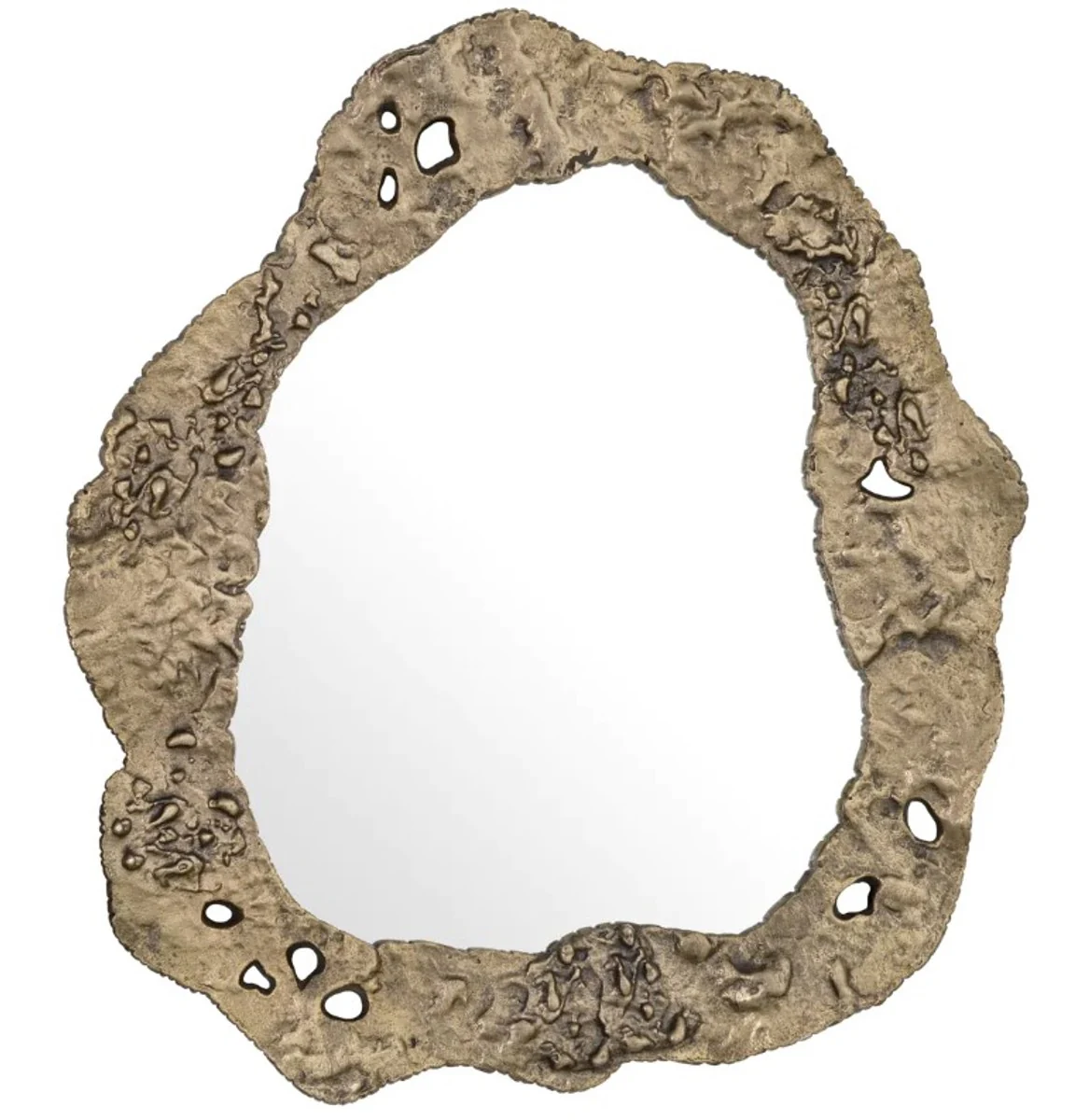Luxury mirror in antique brass finish - luxury living room mirror 2 pieces mirror