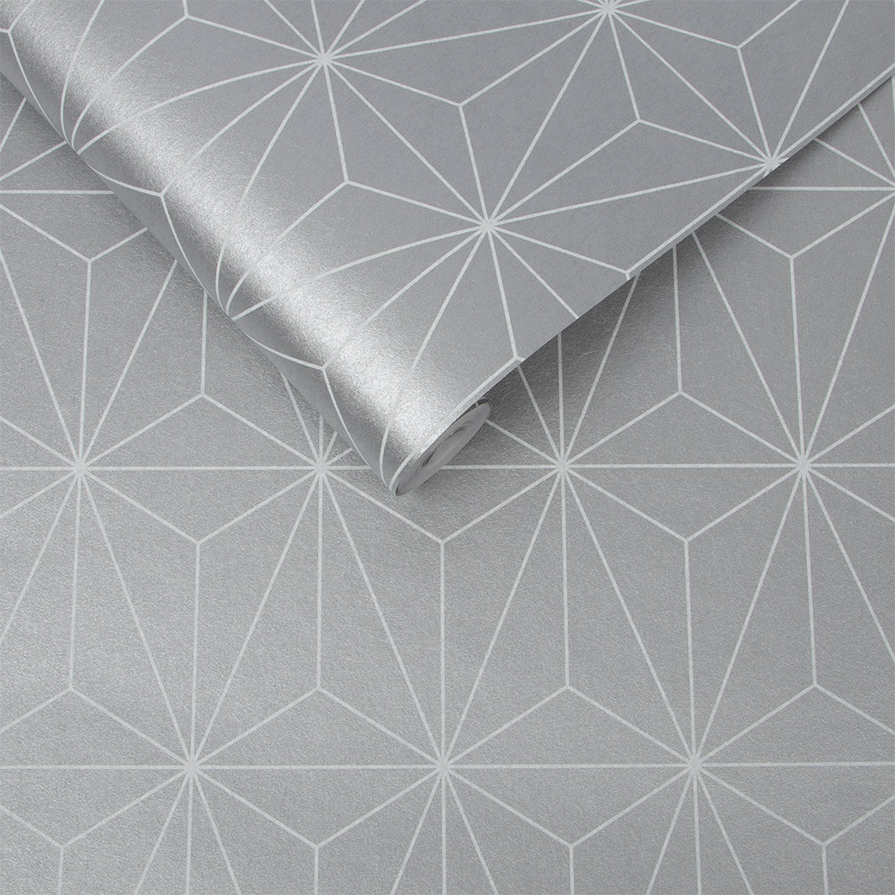 Graham & Brown  vliesbehang  Prism Silver Graham & Brown  vliesbehang  Prism Silver