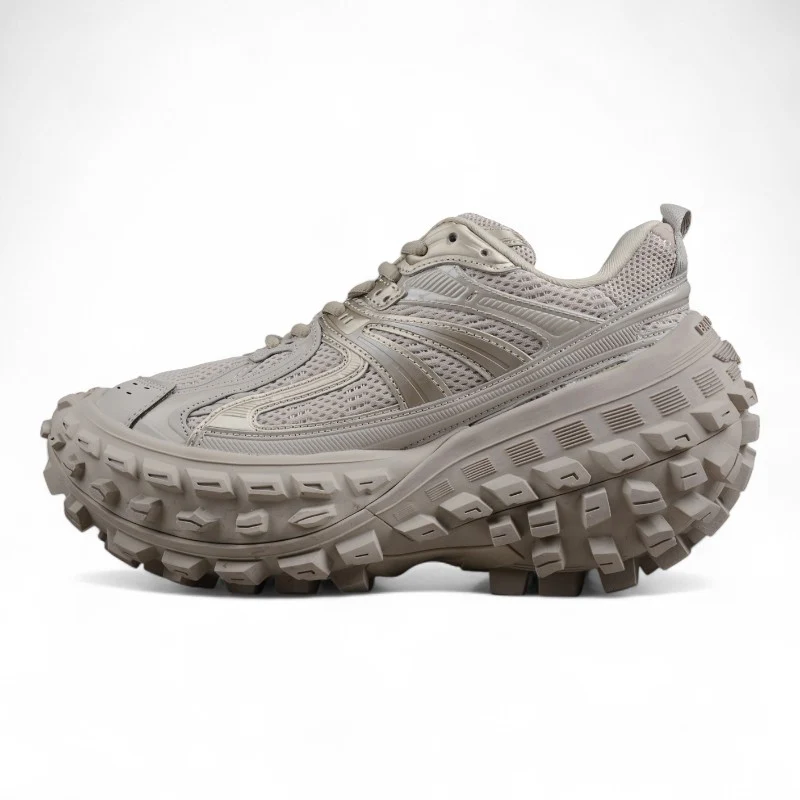 Balenciaga Defender Rubber Platform Sneakers in Beige - Sneaker Replica Workshop