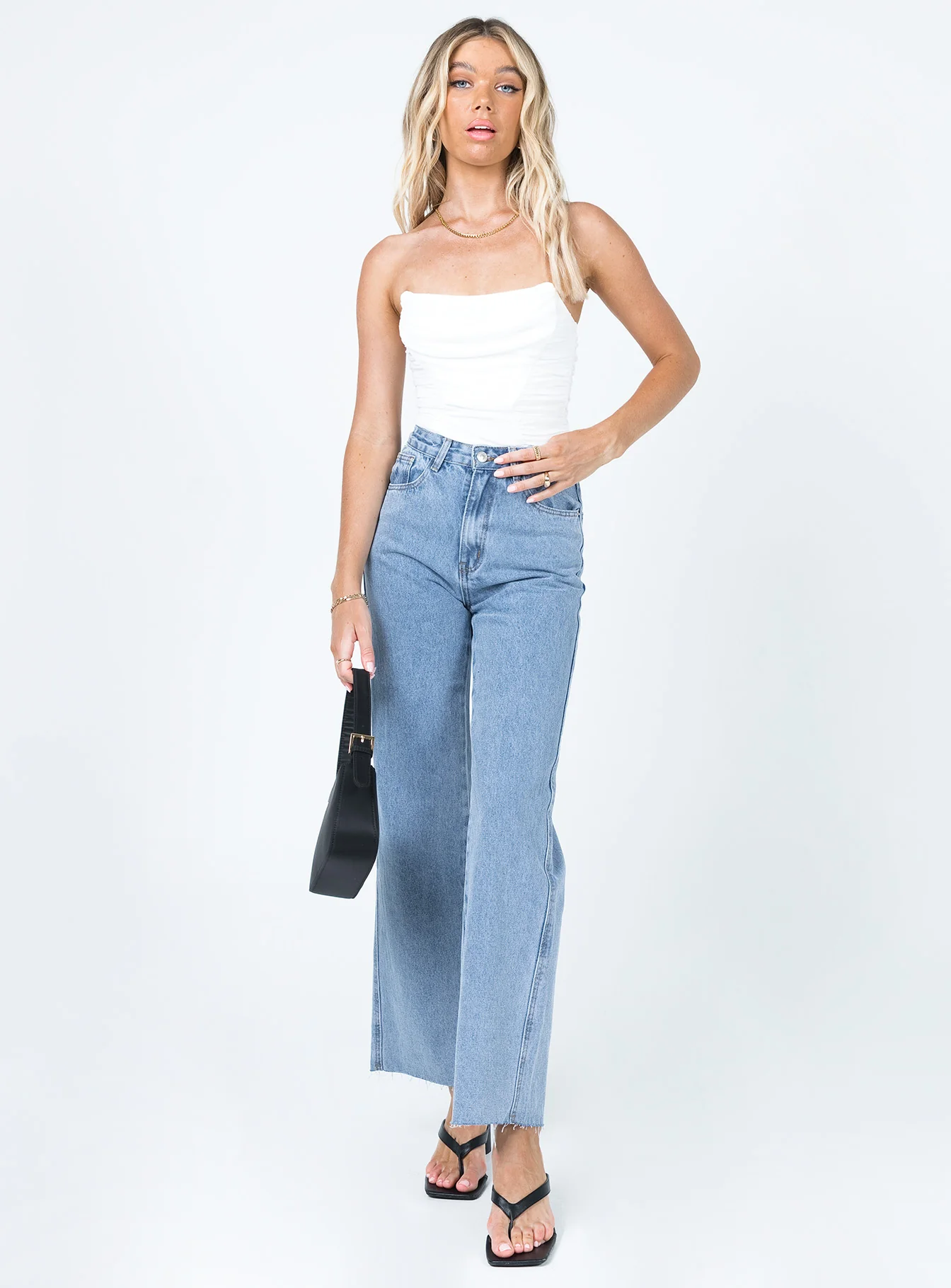 Arlington High Rise Straight Leg Jeans Denim