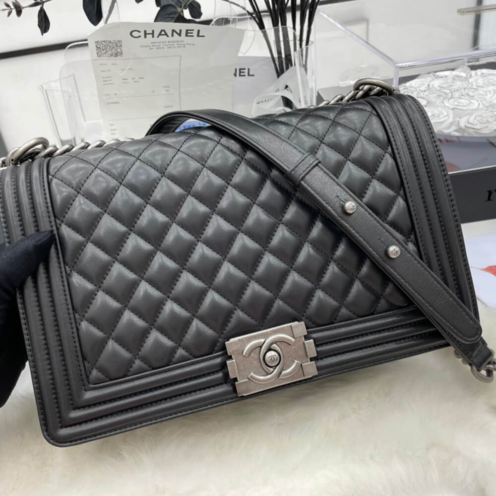 LARGE BOY CHANEL HANDBAG - Top Club