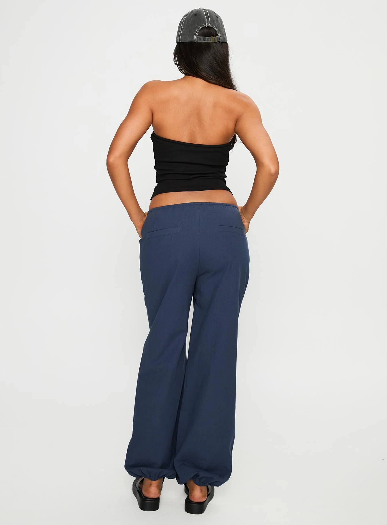 Zodie Low Waist Pants Navy