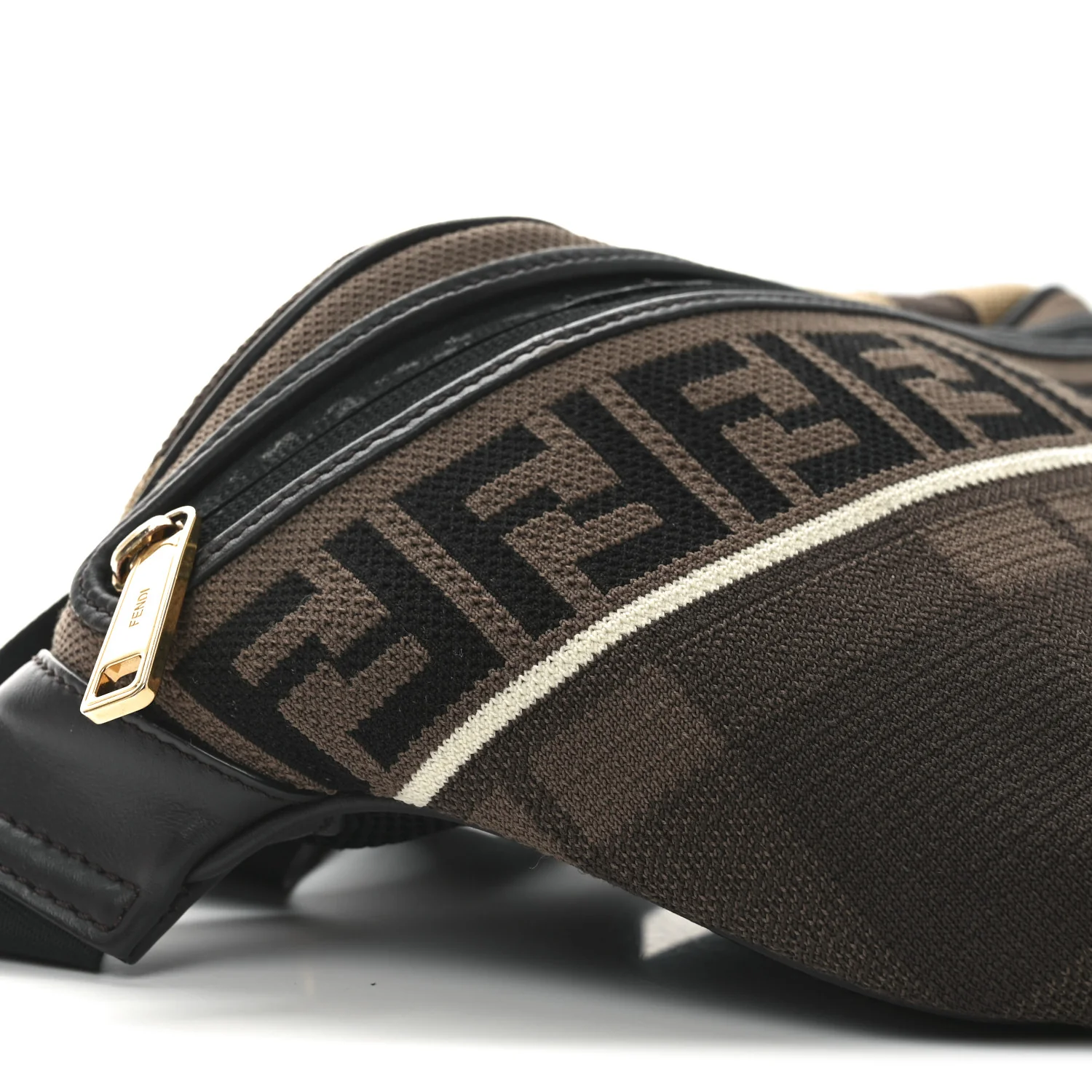 Vitello Century Maglia Pattern Mix Belt Bag Havana - Top Club