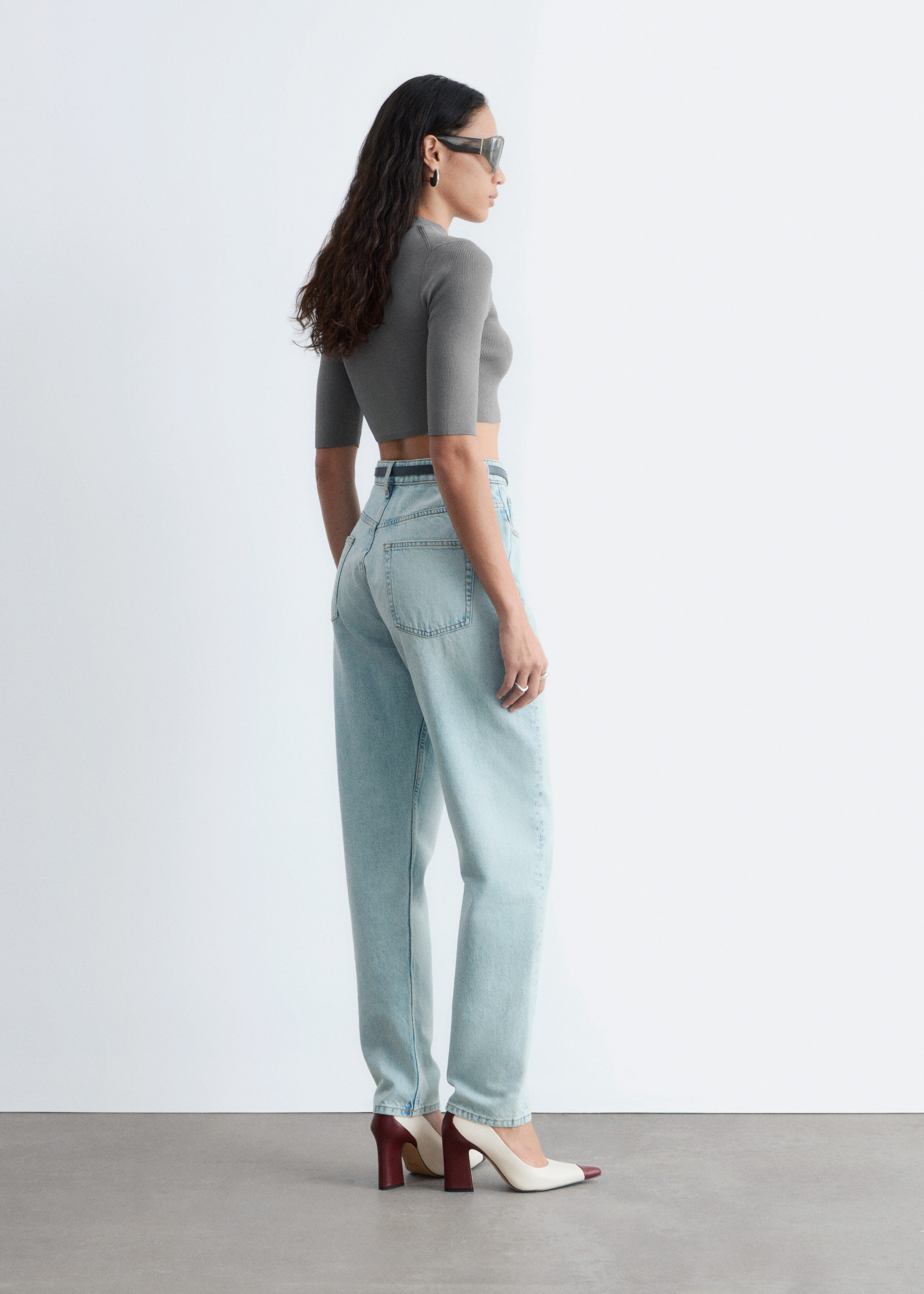 & Other Stories SLIM-FIT CROPPED T-SHIRT