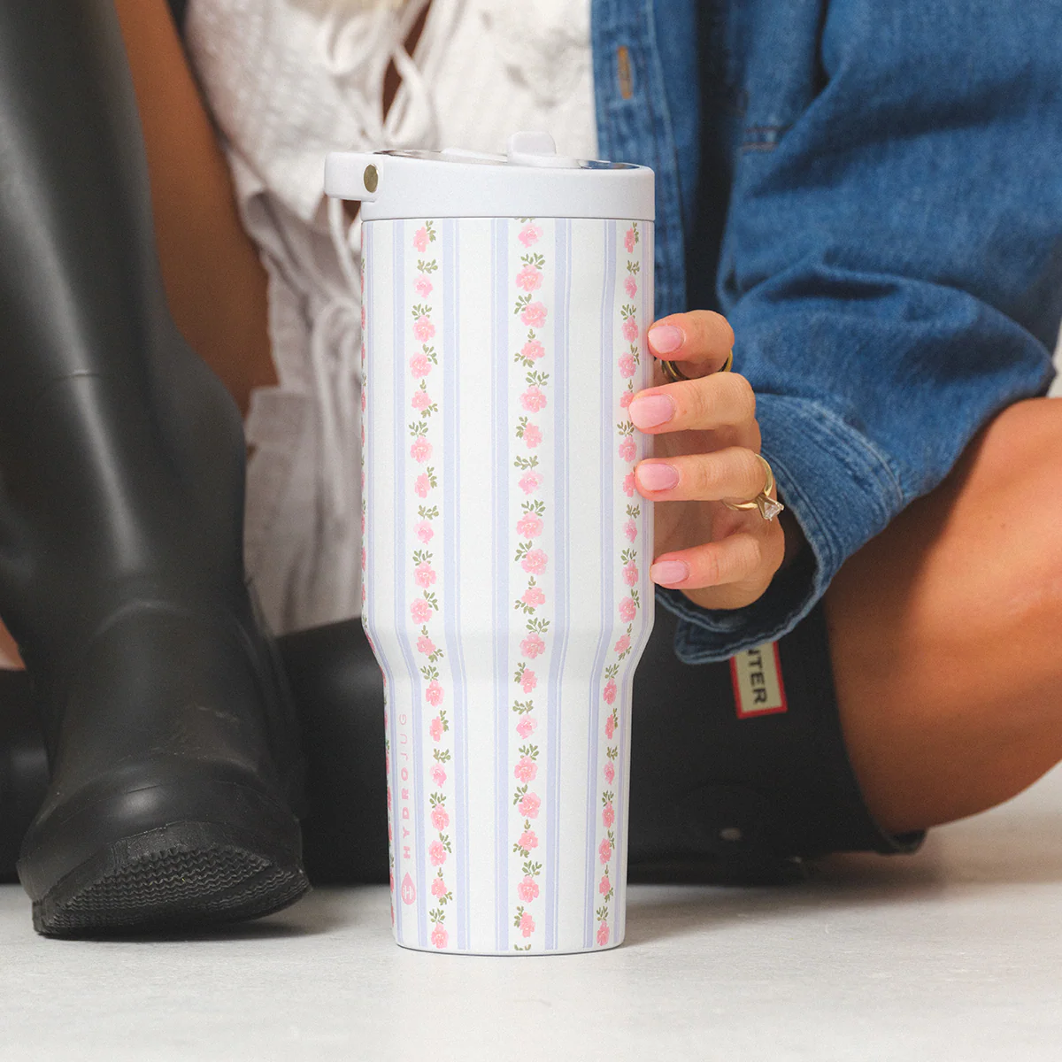 Sport 40oz FreeSip® Stainless Steel Water Bottle - Primrose