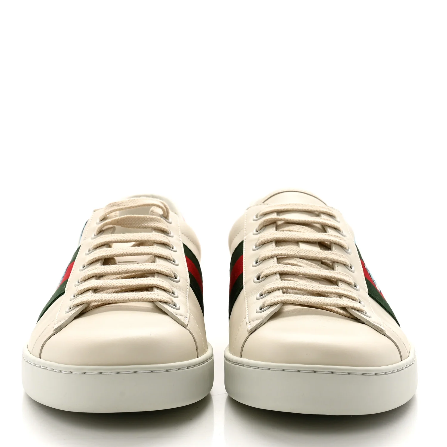 X FREYA HARTAS Calfskin Miro Soft Web Mythical Creature Embroidered Mens Ace Sneakers 9.5 New Mystic White - Top Club