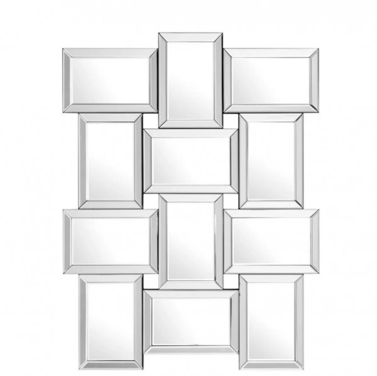 Designer Luxus Spiegelglas Wandspiegel 91 x H 120 cm - Luxury Collection