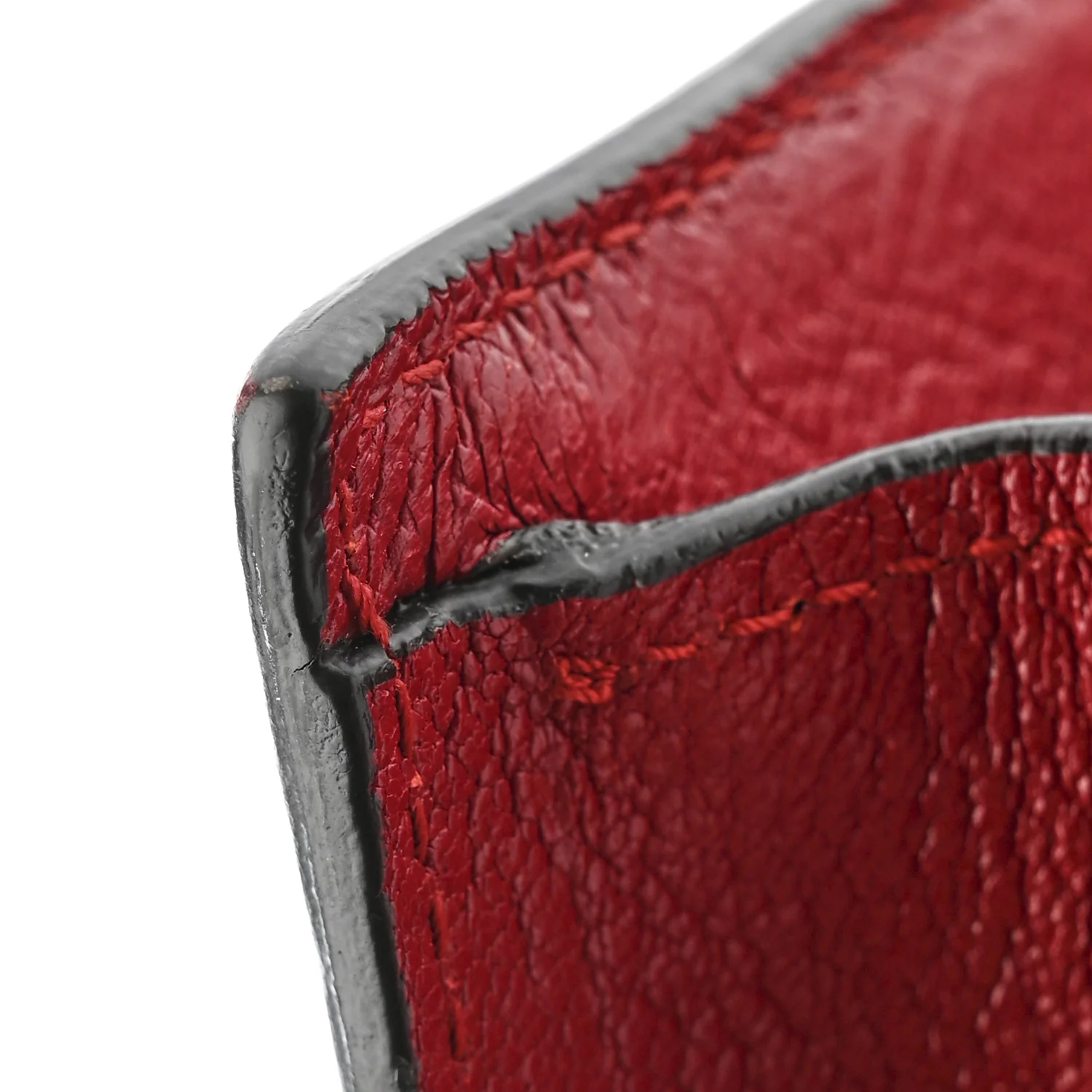 Calfskin Snakeskin Studded Small Ottilia Top Handle Bag Hibiscus Red - Top Club