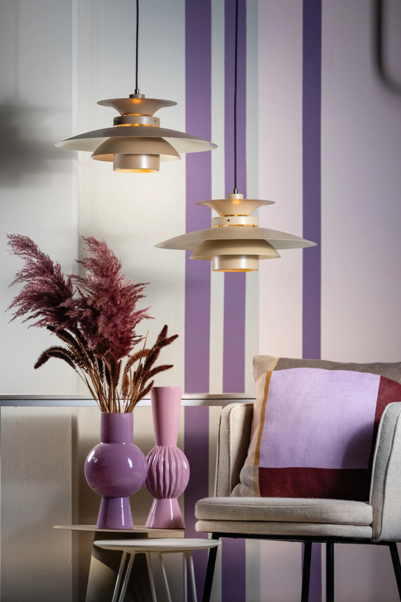 Hanglamp Patty Taupe Ø50 cm
