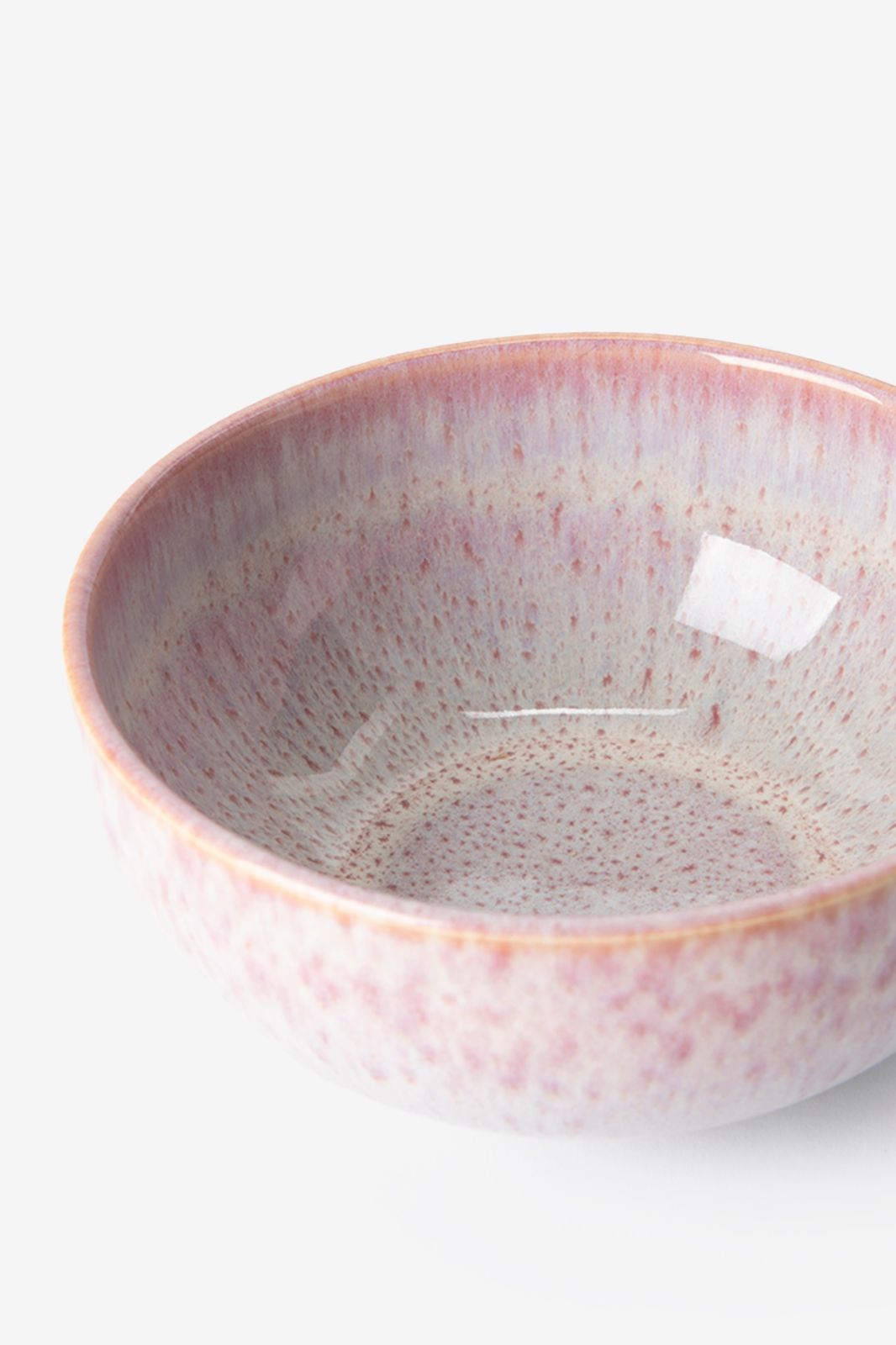 Roze reactive glaze kom groot