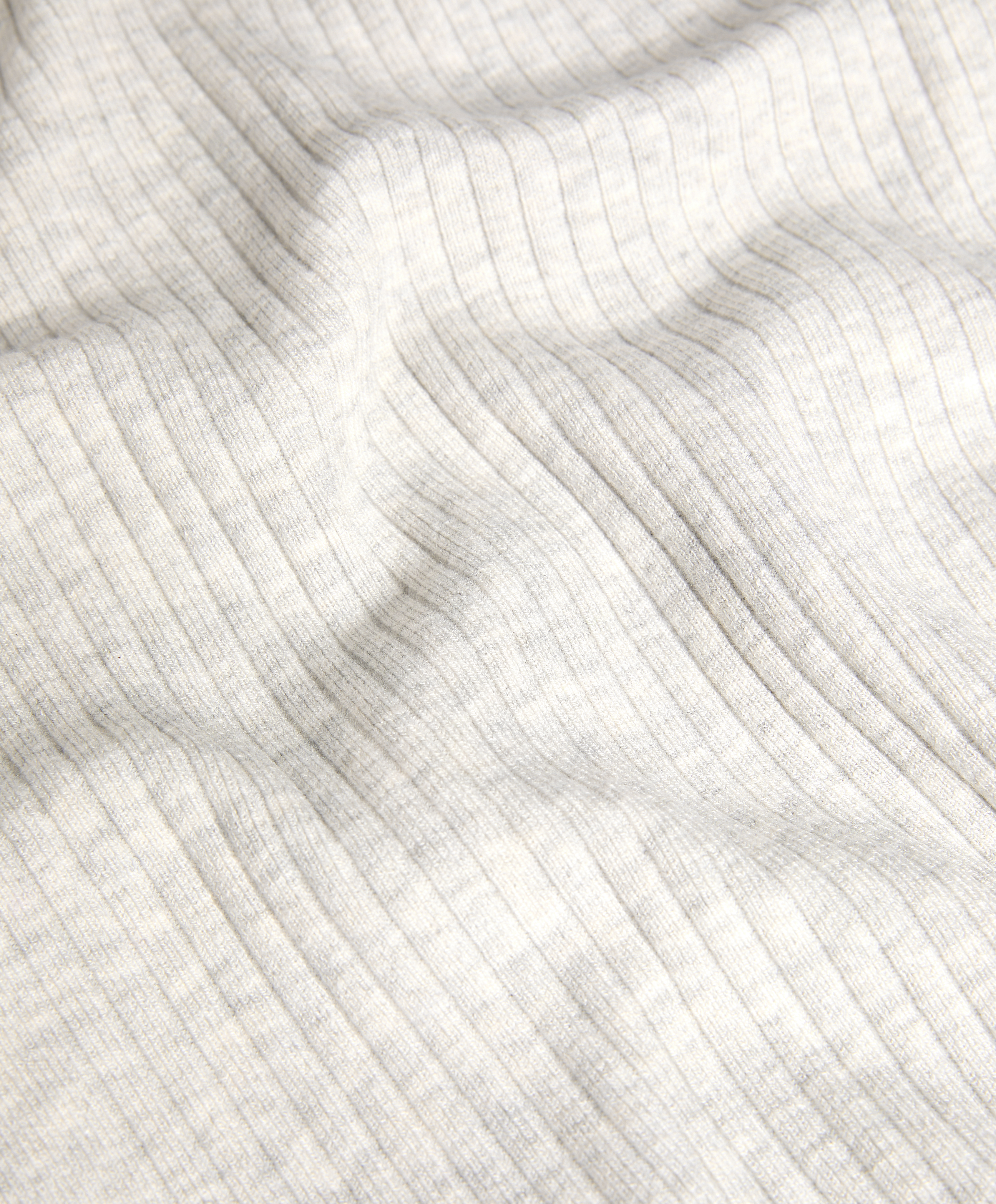 OYSHO Rib-knit straight-leg trousers