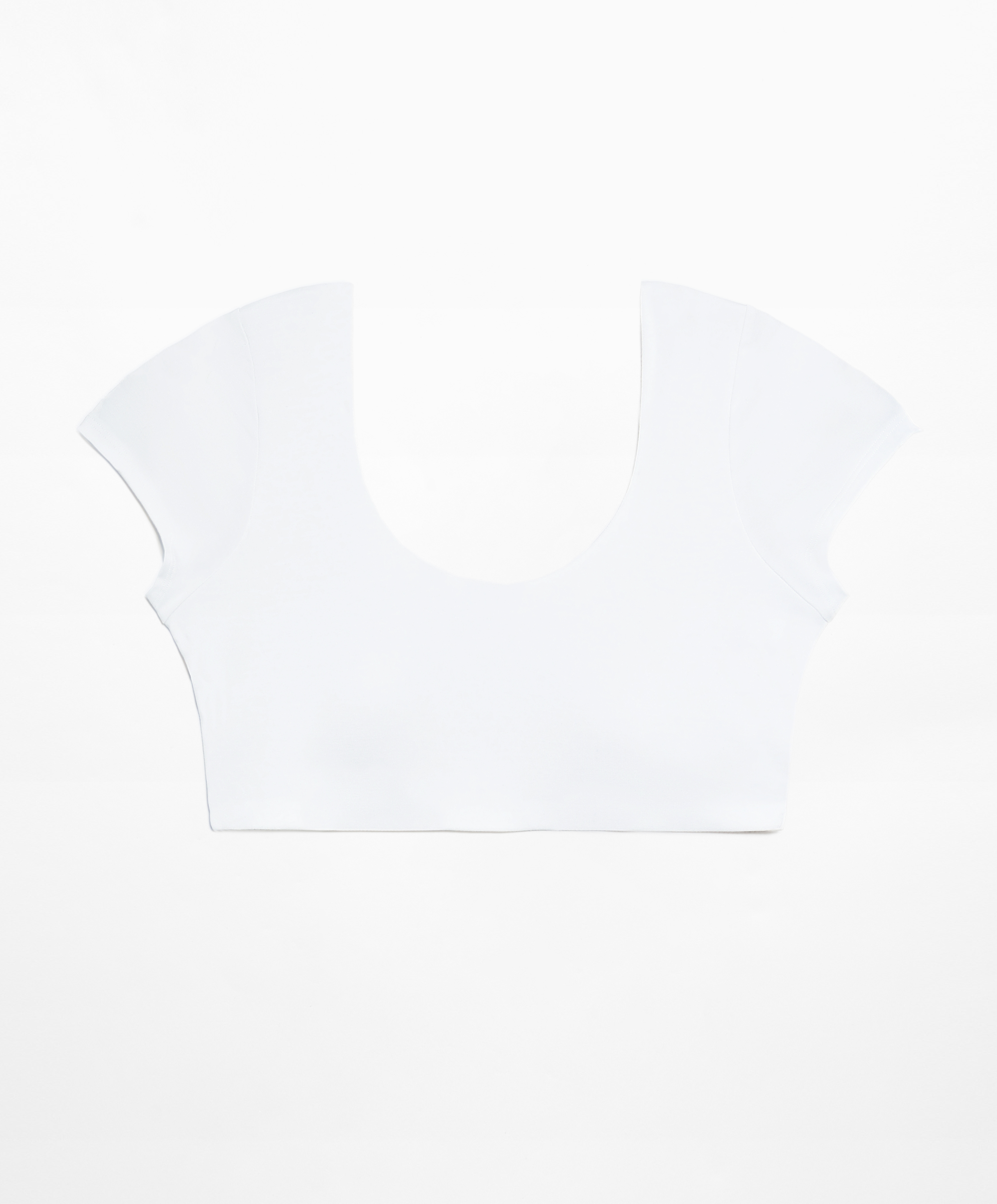 OYSHO Short-sleeved bra top with modal