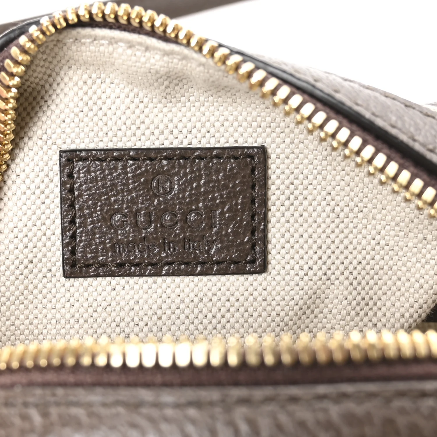 GG Supreme Monogram Textured Dollar Calfskin Web Super Mini Ophidia Top Handle Bowler Bag Beige Ebony New Acero - Top Club