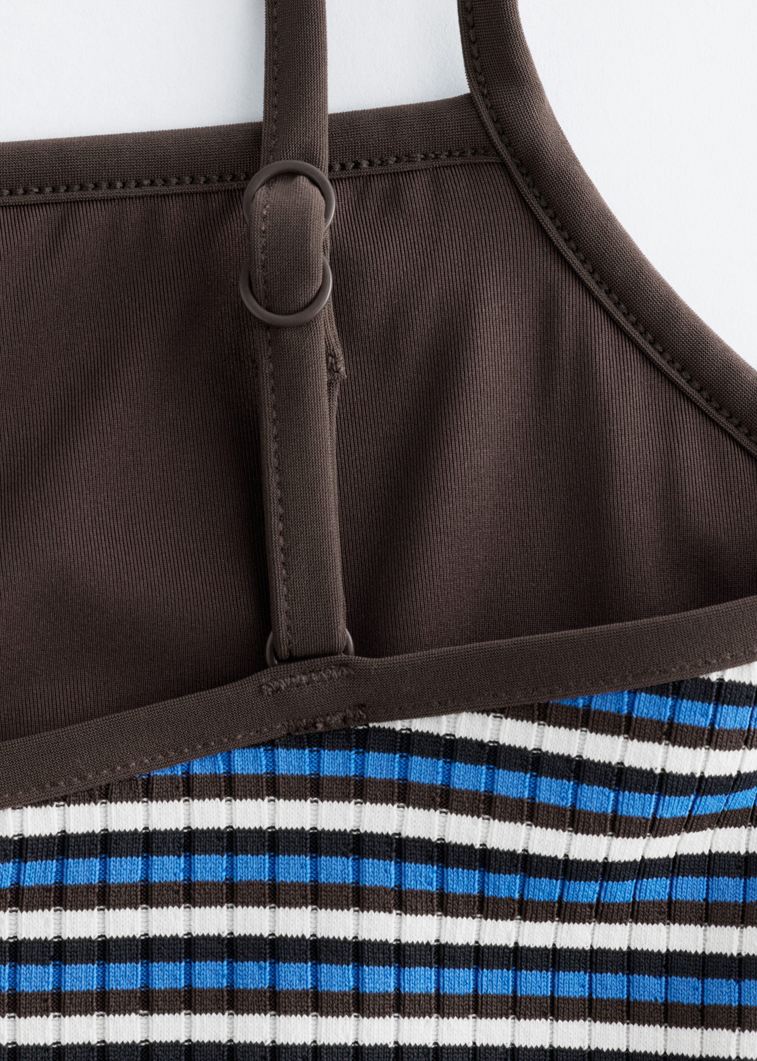 & Other Stories SQUARE-NECK CROPPED TANKINI