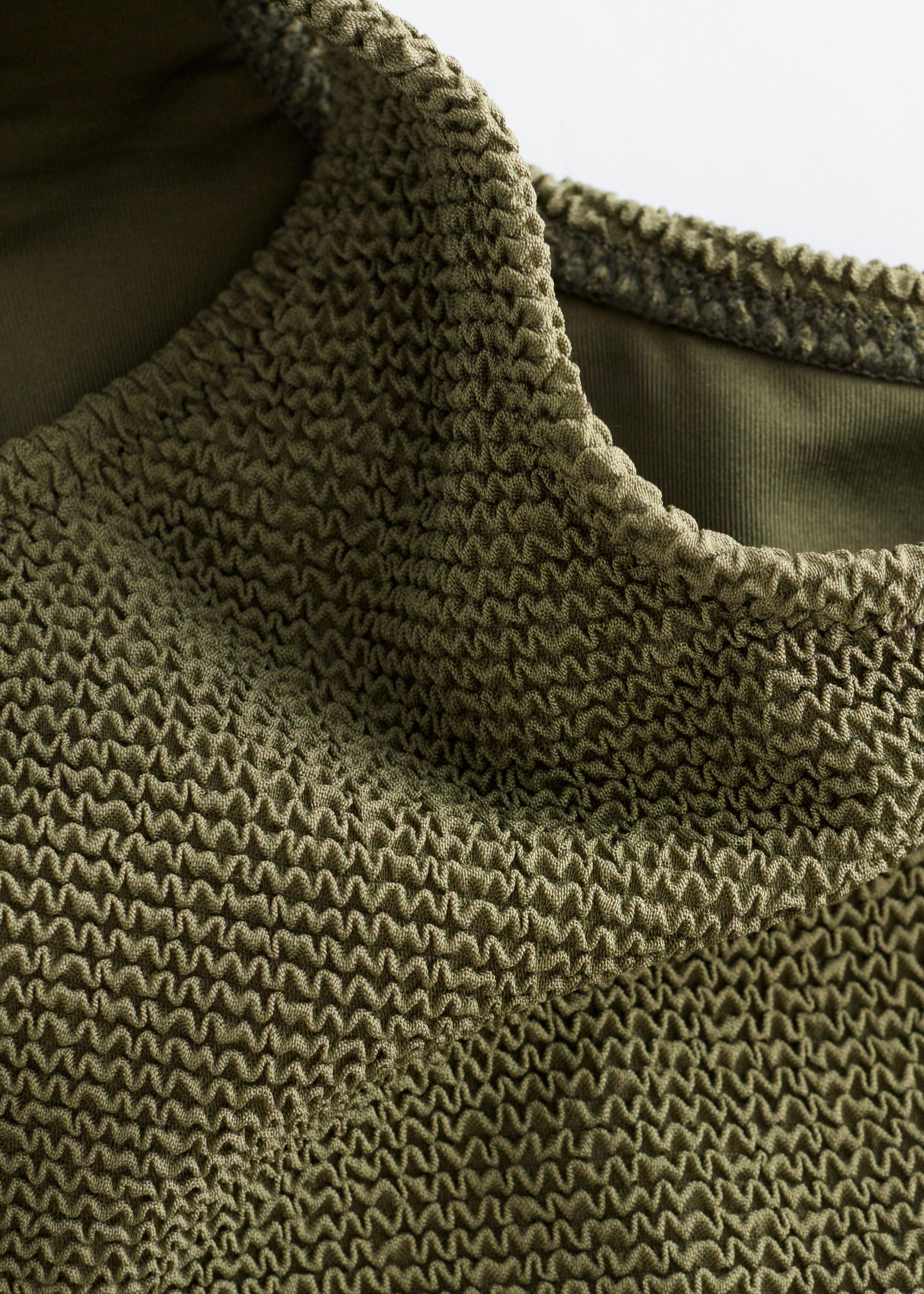 & Other Stories TEXTURED BIKINI TOP