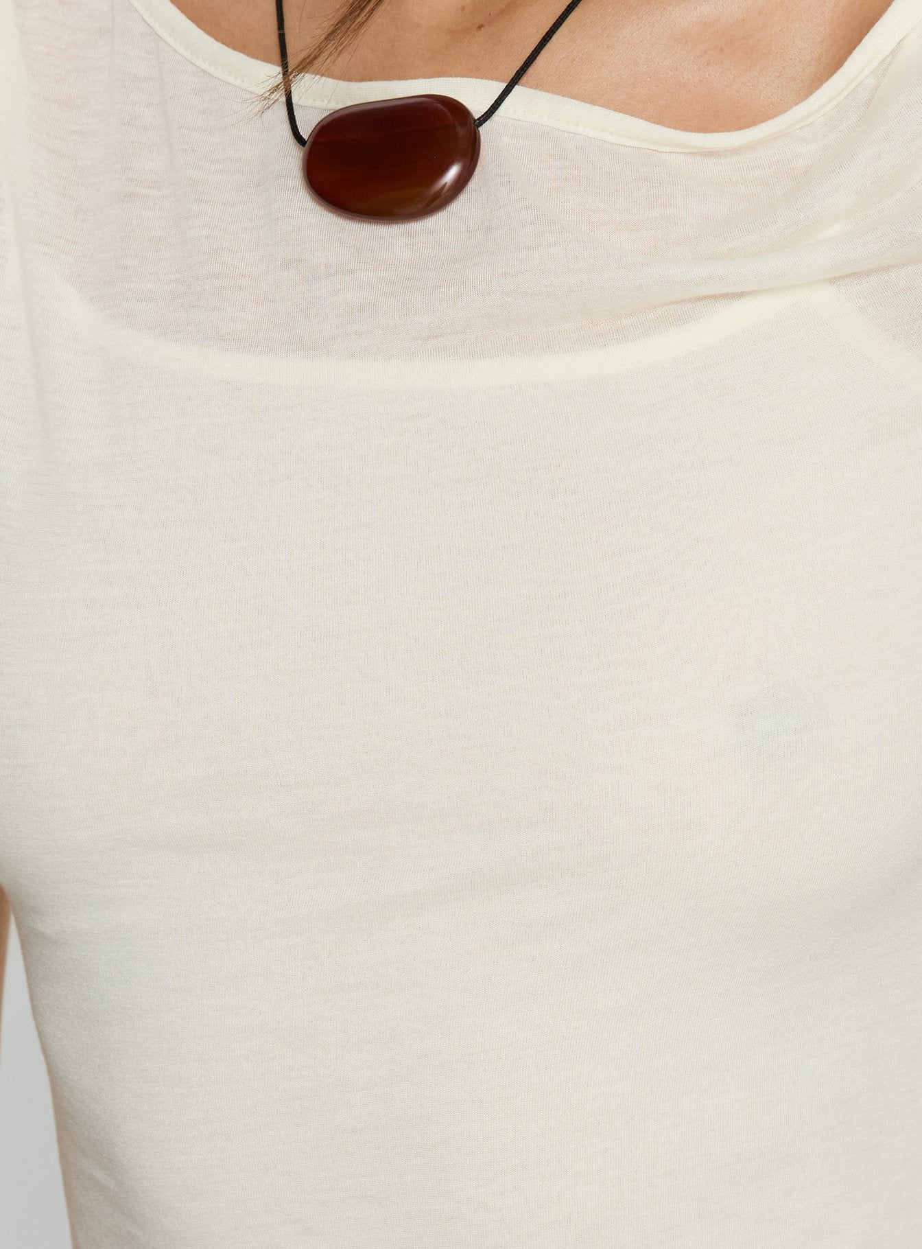 Skaia Layered Sheer Top Cream