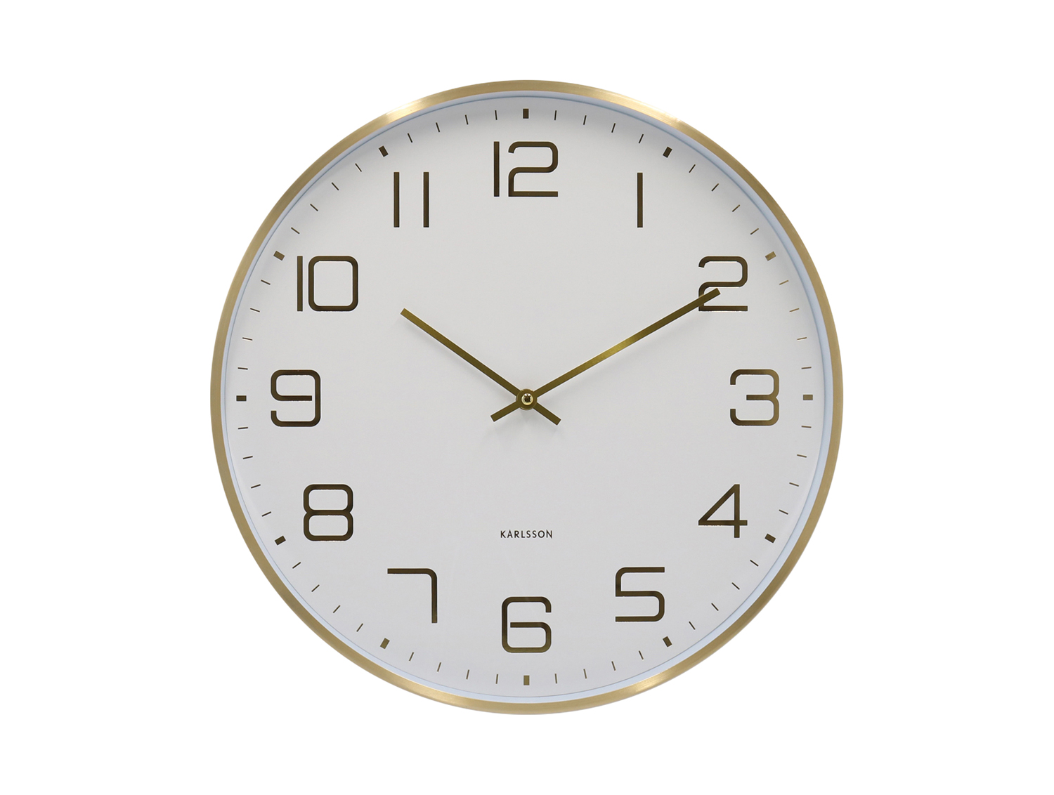 Wall clock Elegance Glow white