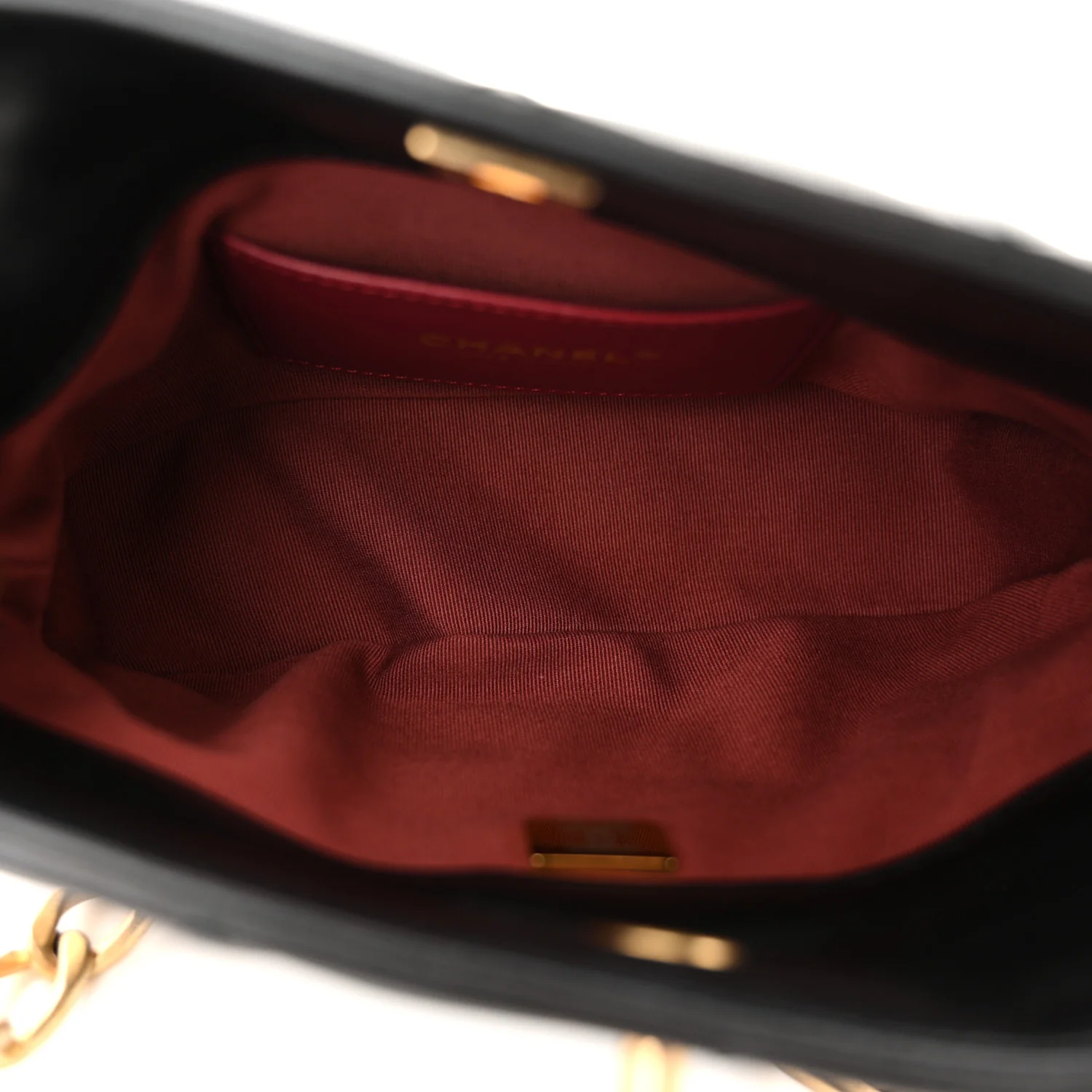 Lambskin Quilted Small CC Chain Hobo Black - Top Club