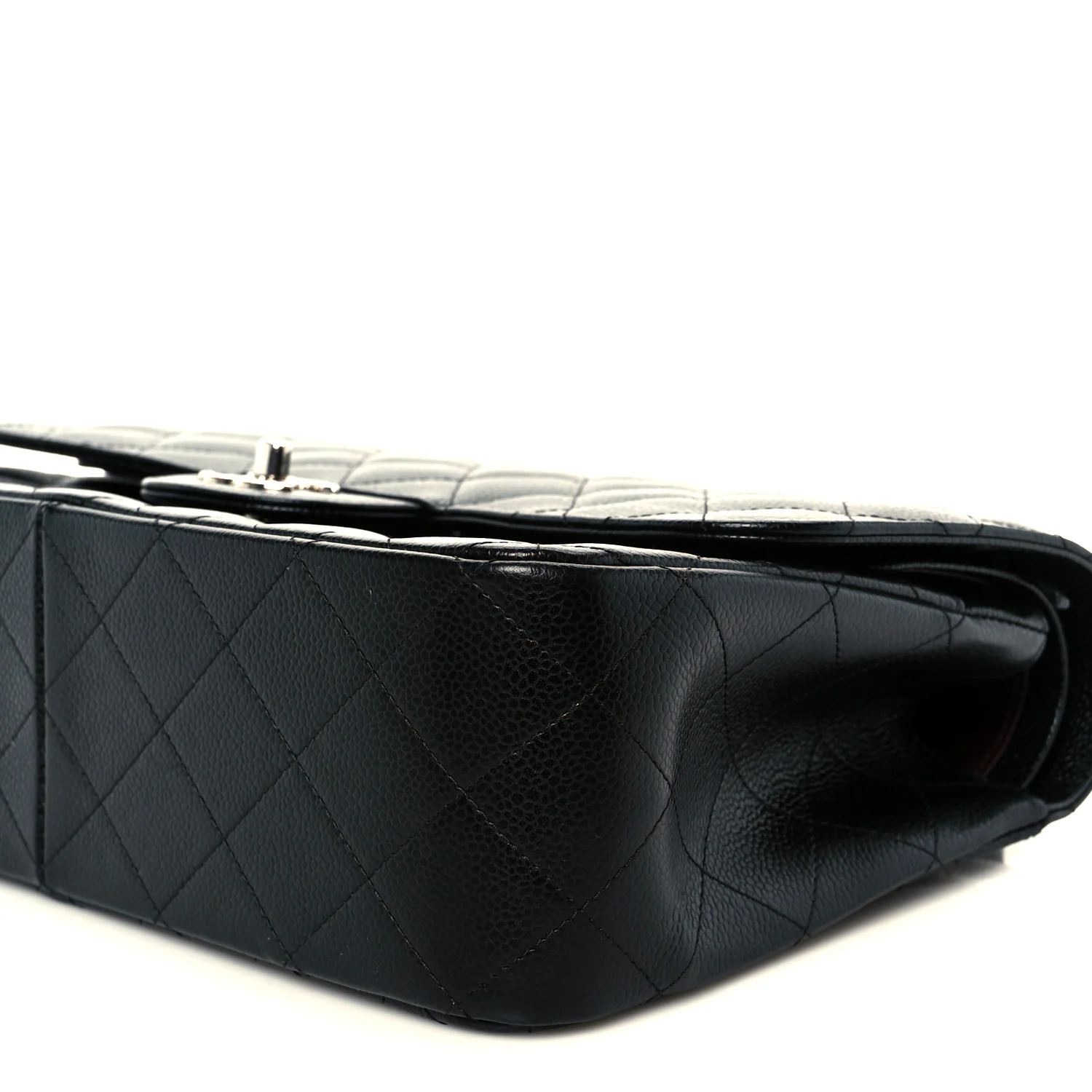 Caviar Quilted Jumbo Double Flap Black - Top Club