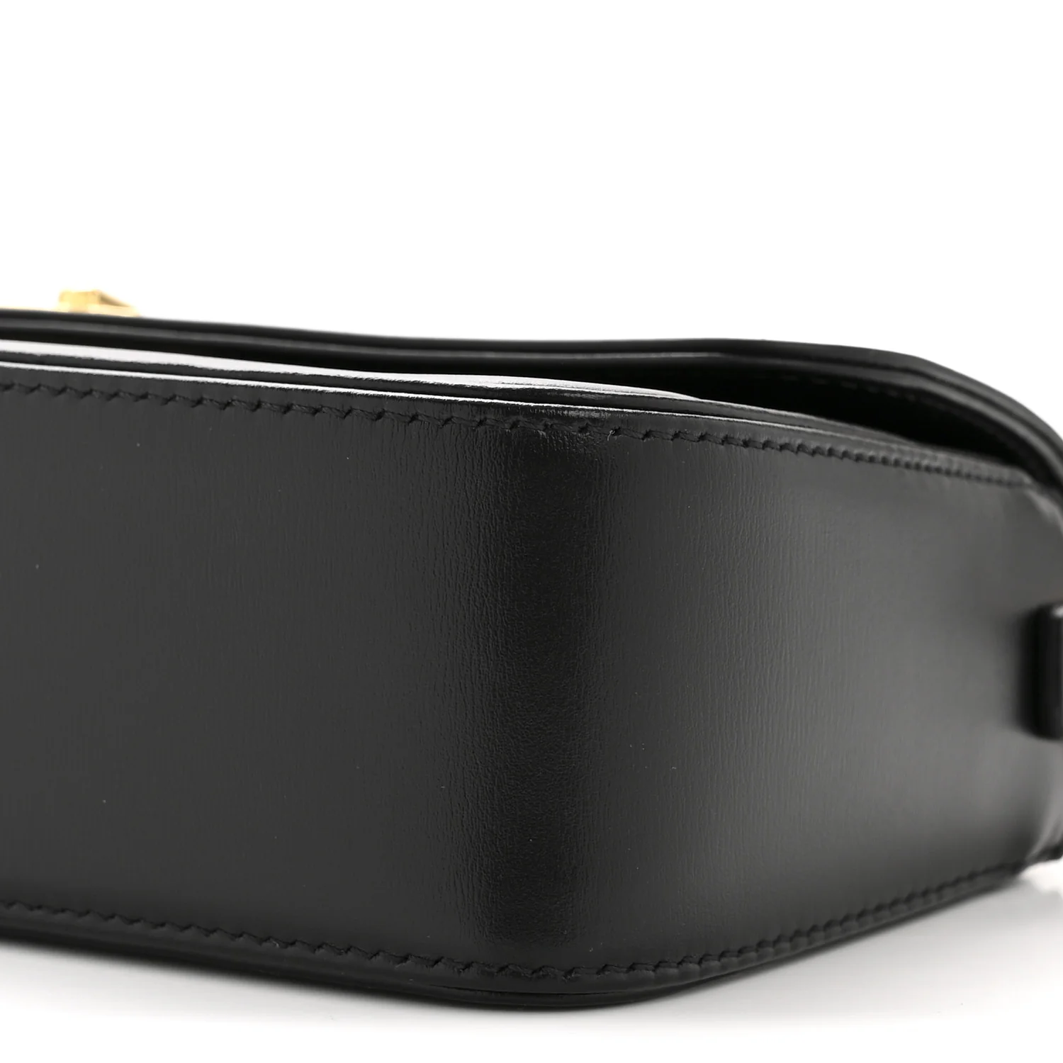 Box Calfskin 30 Montaigne Avenue Pouch Black - Top Club