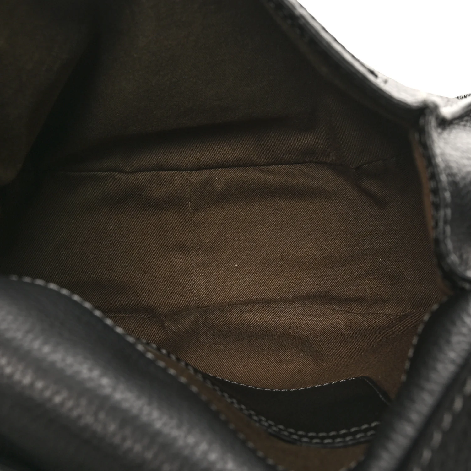 Grained Calfskin Medium Marcie Saddle Bag Black - Top Club