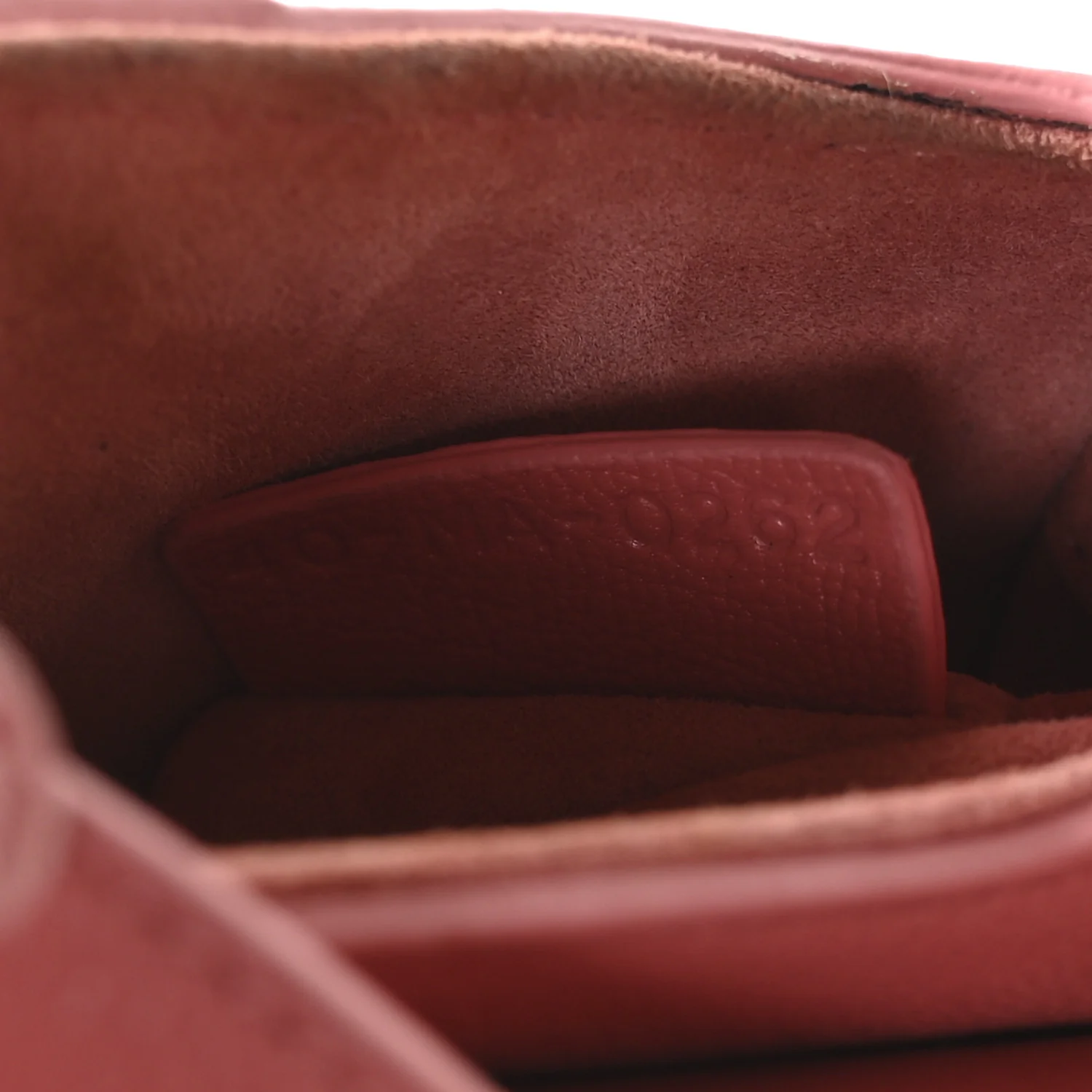 Goatskin Micro Saddle Bag With Strap Coral Powder - Top Club