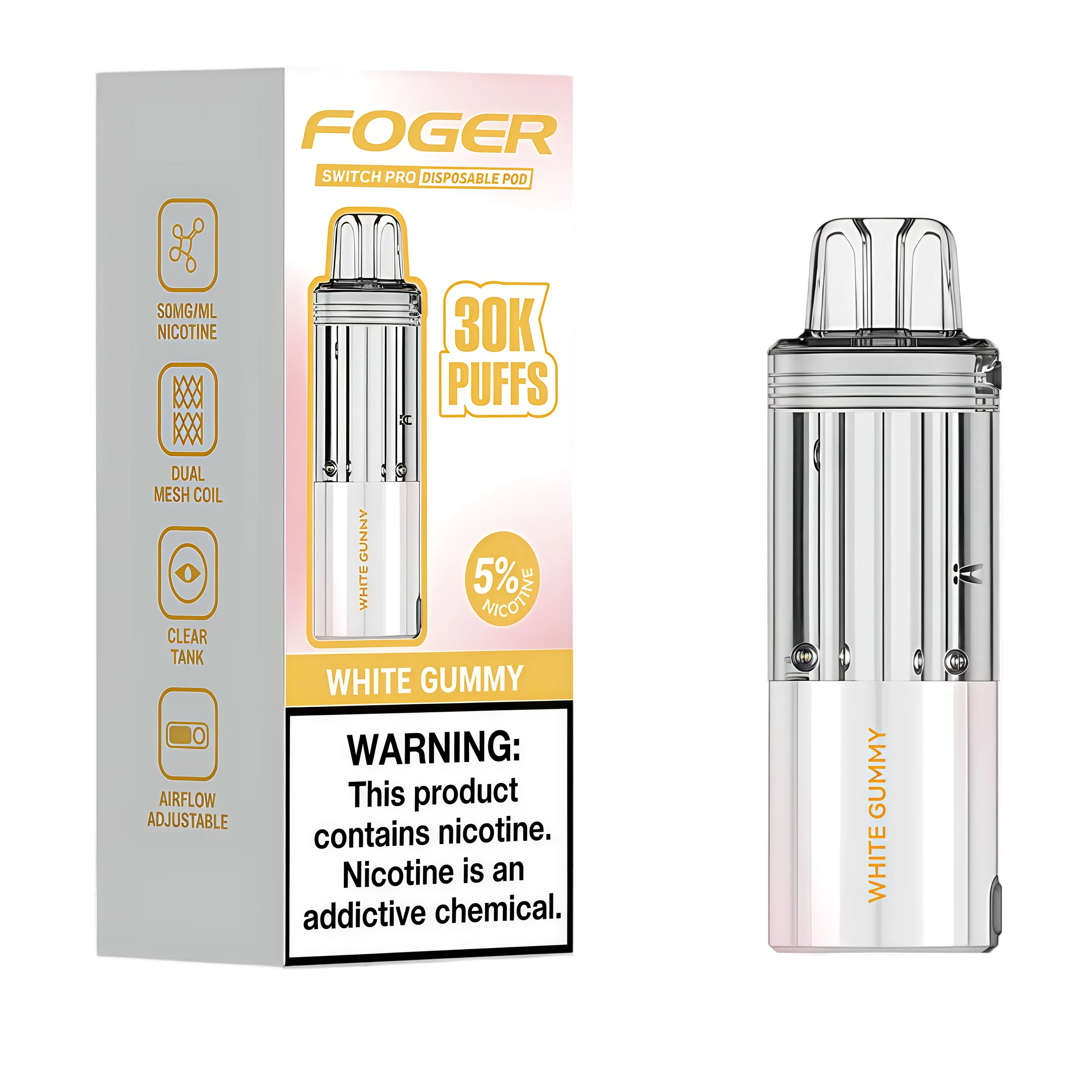White Gummy - Foger Vapes