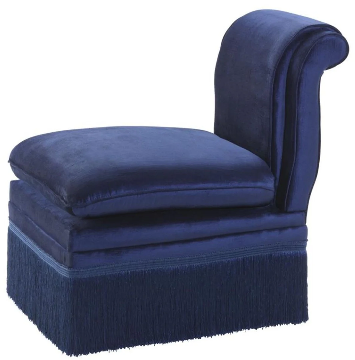 Luxus Designer Sessel Blau 55 x 74 x H. 74 cm - Limited Edition