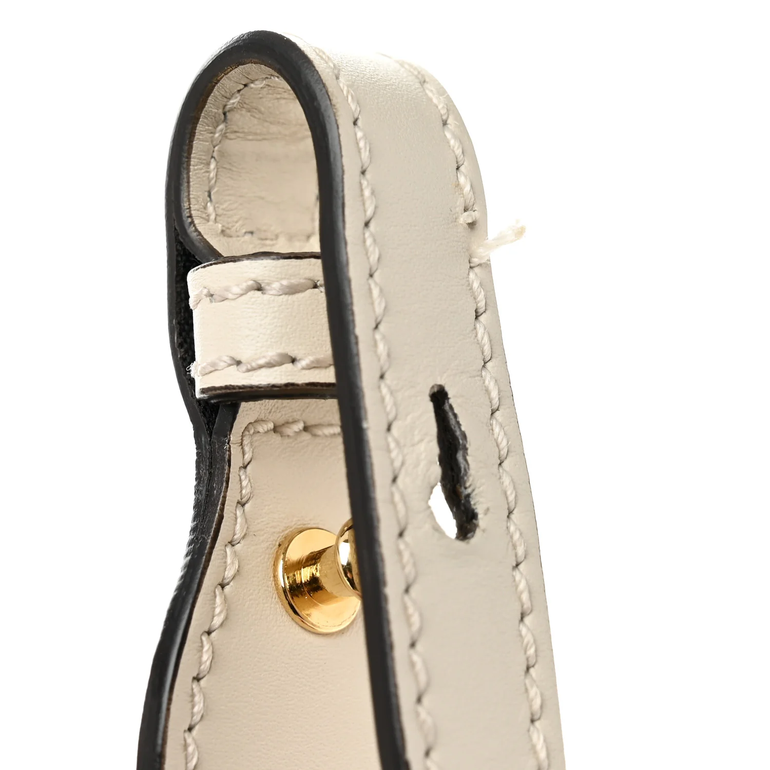 Calfskin Small Sylvie Shoulder Bag Off White - Top Club