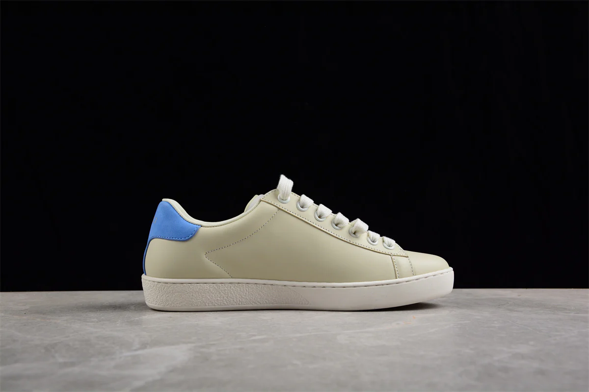 GUCCI Men's Ace Interlocking G Logo Leather Sneakers White - Sneaker Replica Workshop