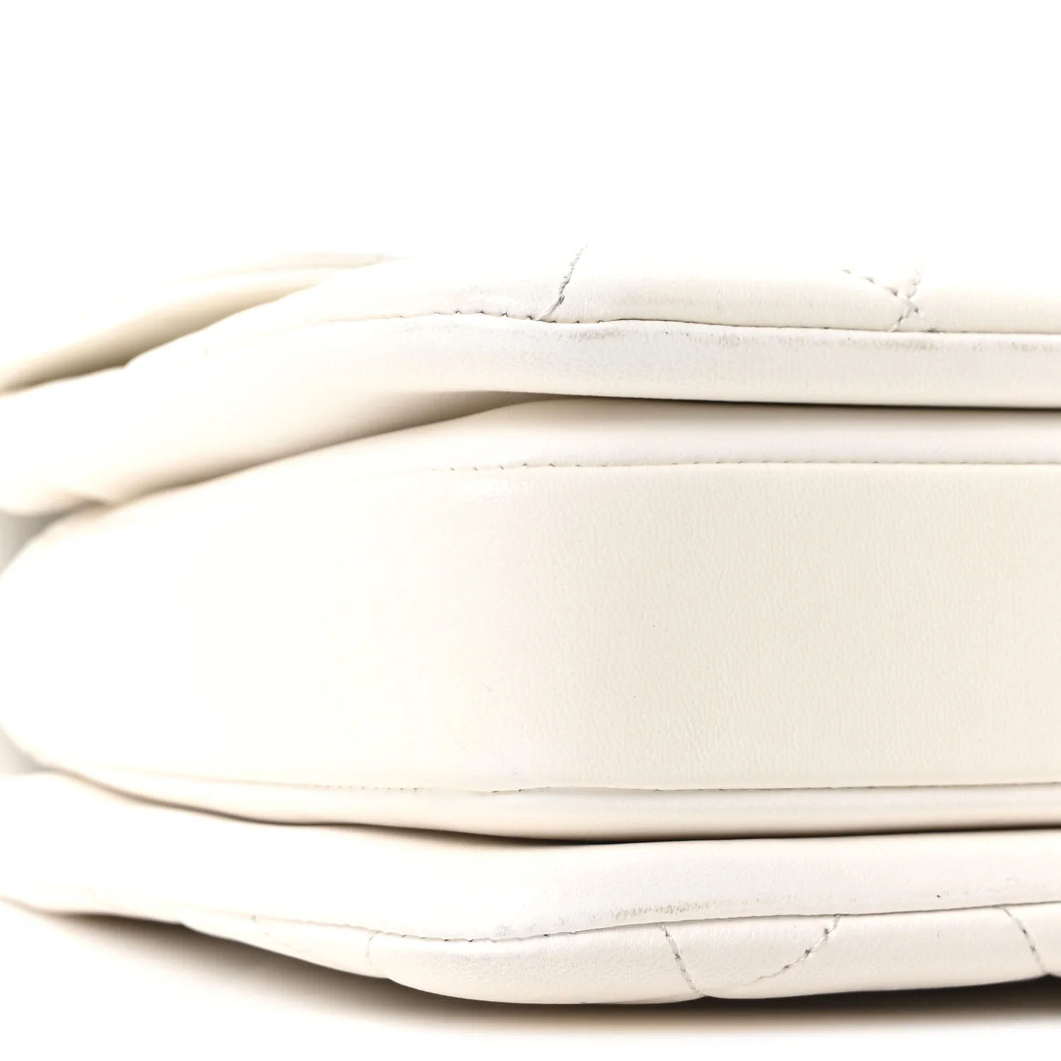 Lambskin Quilted Small Trendy CC Dual Handle Flap Bag White - Top Club