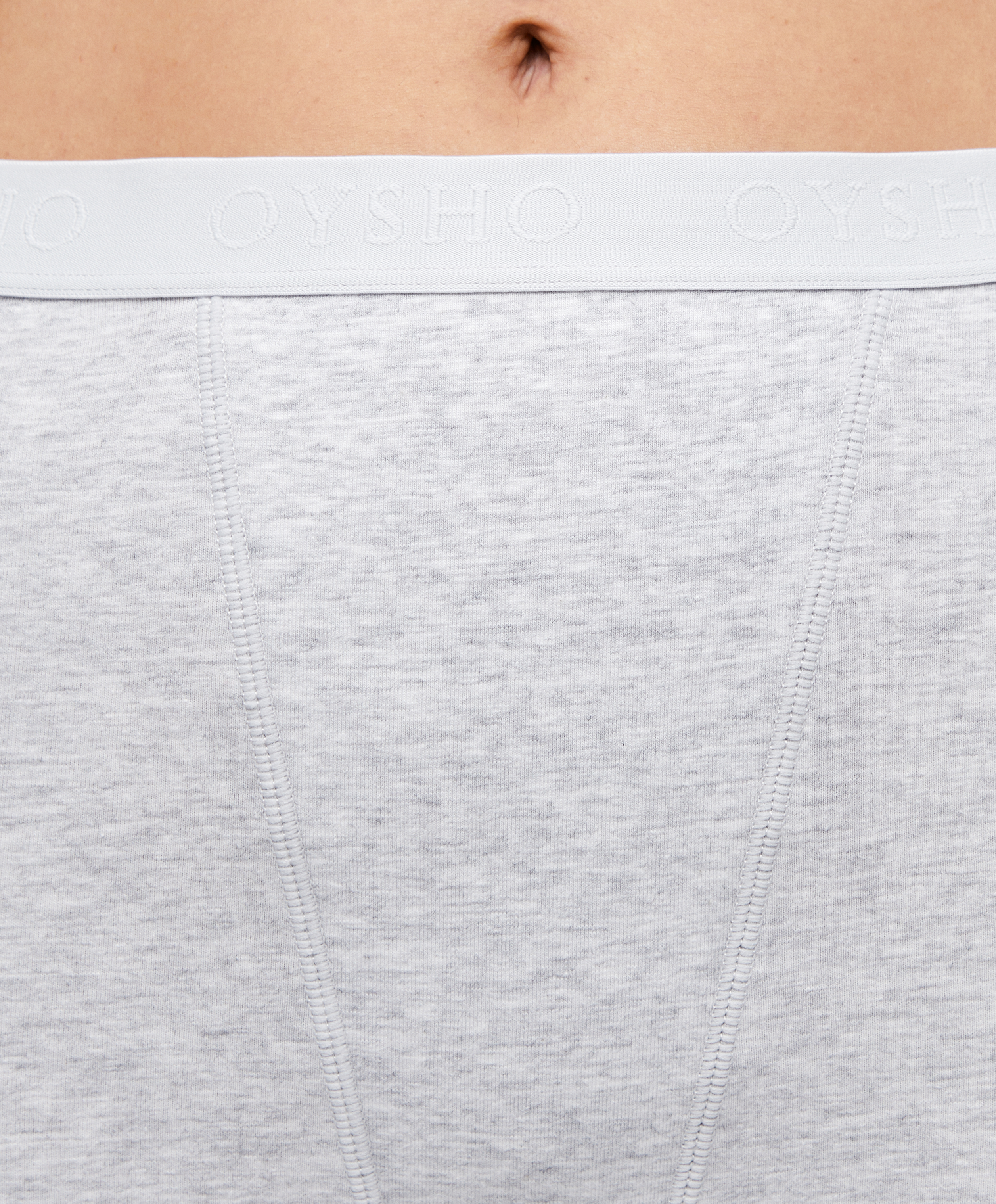 OYSHO 2 cotton blend boxers with logo