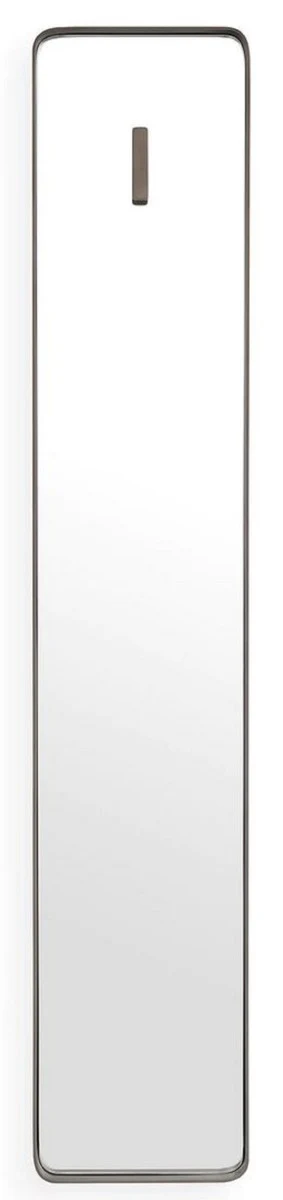 Luxury wall mirror bronze 30 x 5 x H. 160 cm - Rectangular mirror with coat hook - Living room mirror - Bedroom mirror - Cloakroom mirror - Luxury furniture - Luxury interior