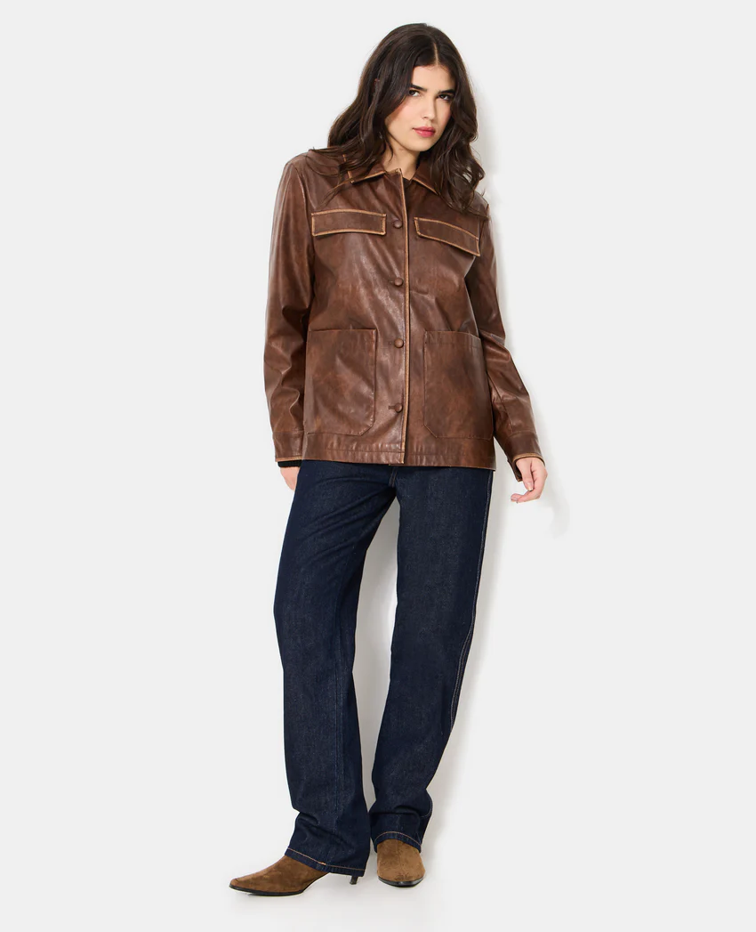 Pimkie Veste droite en simili