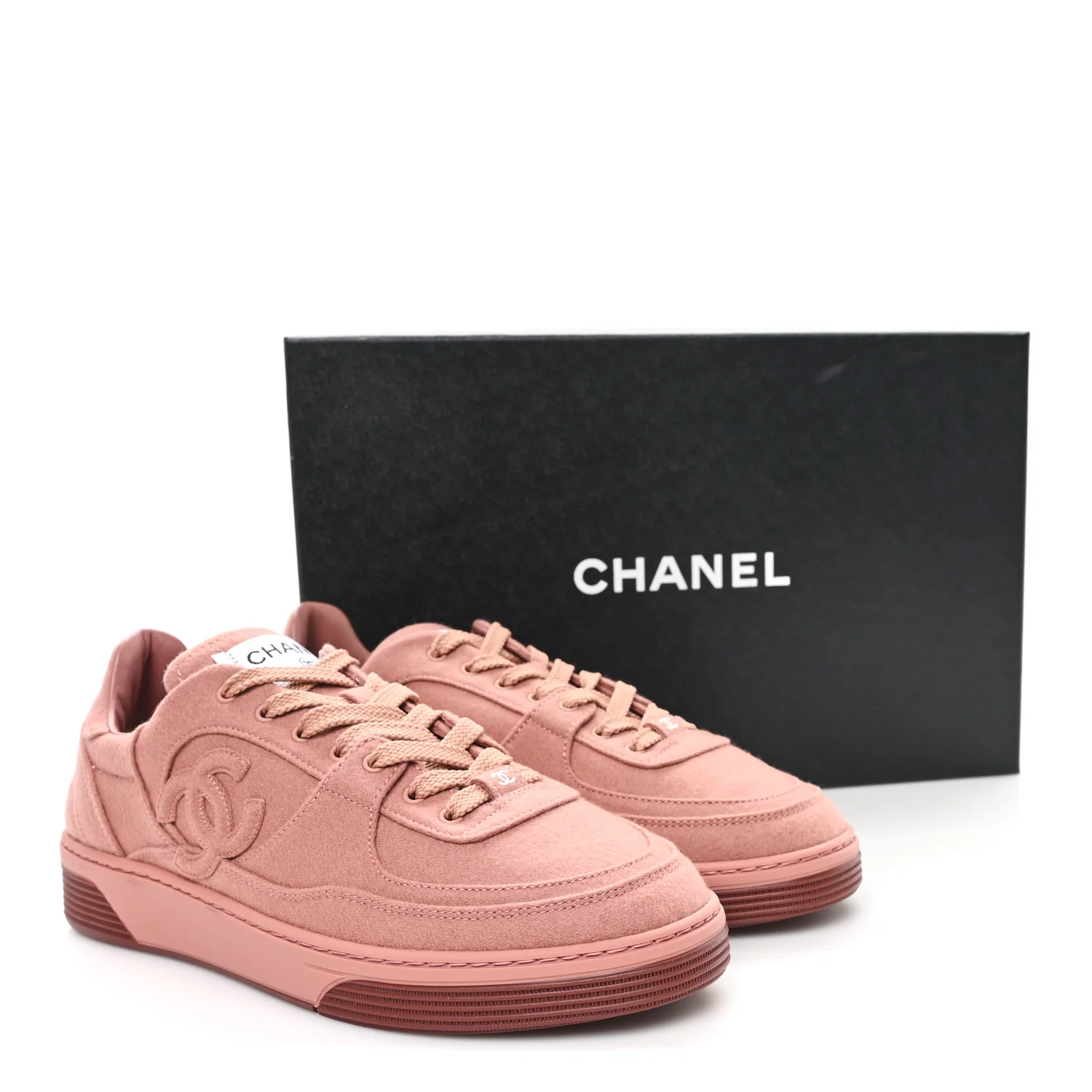 Wool Mixed Fibers Womens CC Sneakers 39 Pink - Top Club