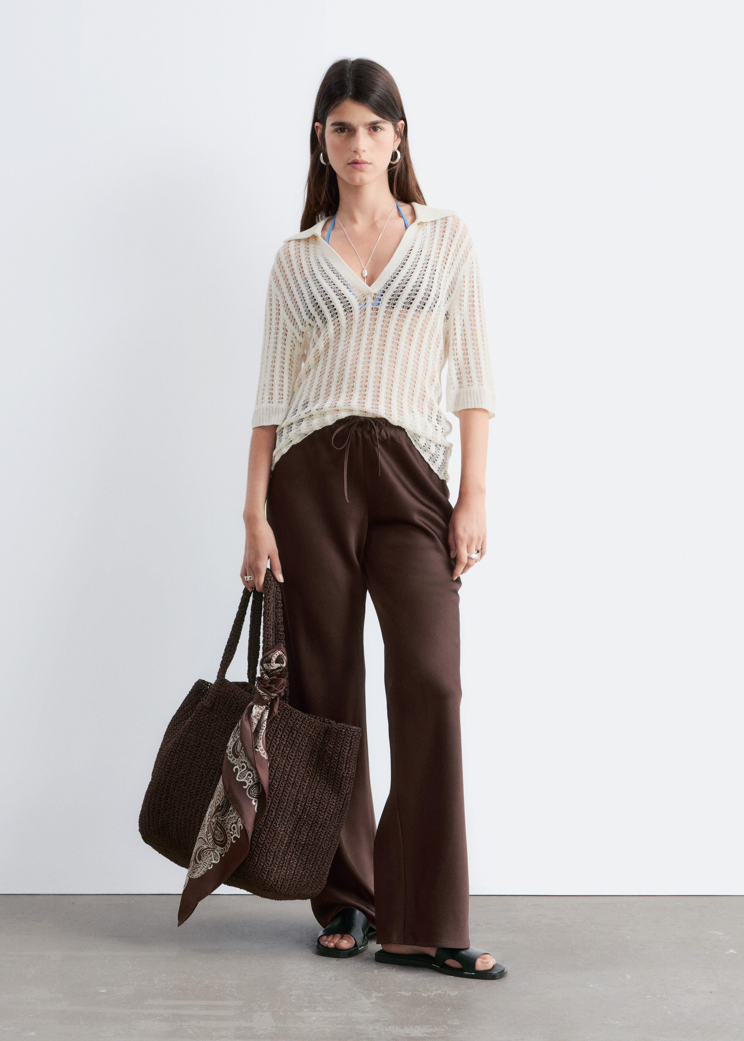 & Other Stories DRAWSTRING TWILL TROUSERS