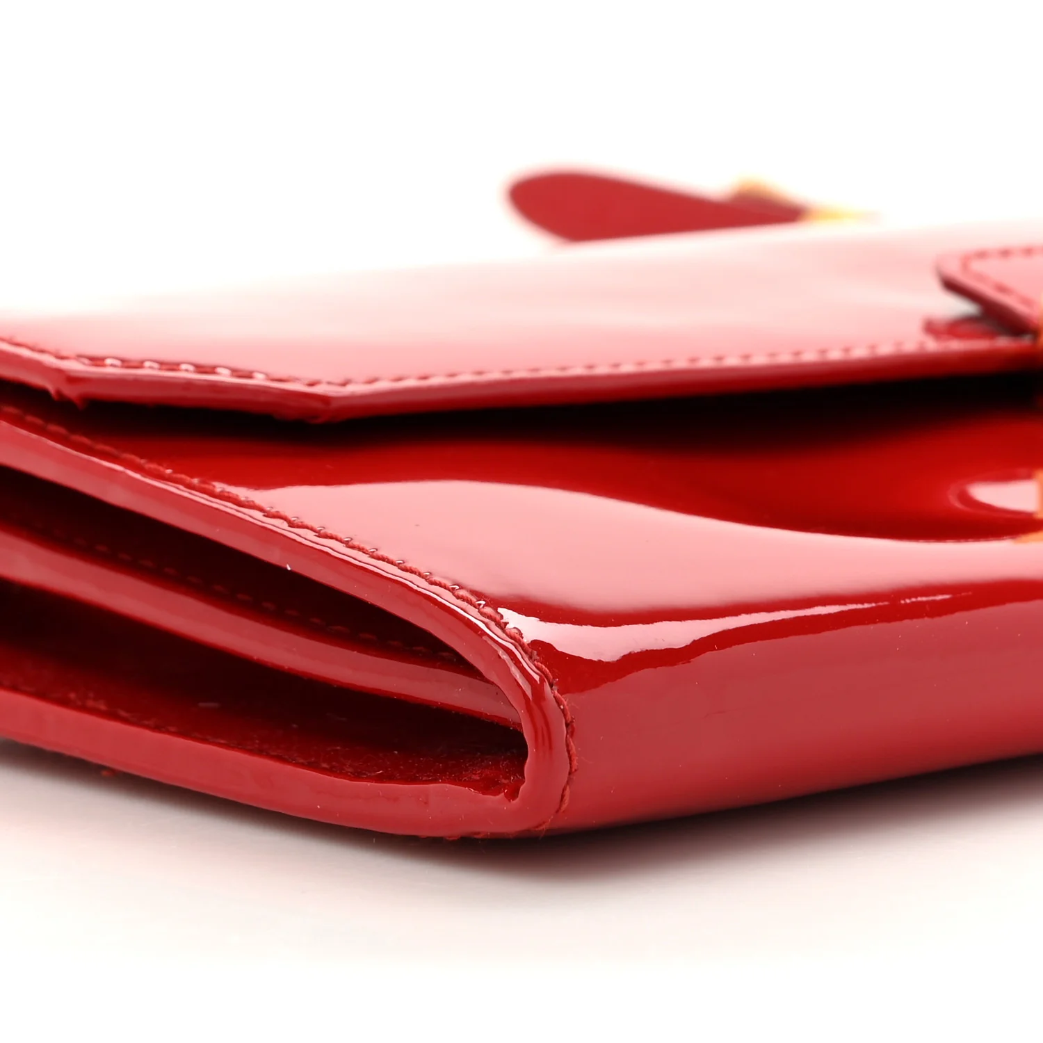 Vernice Madras Wallet On Chain Rosso - Top Club